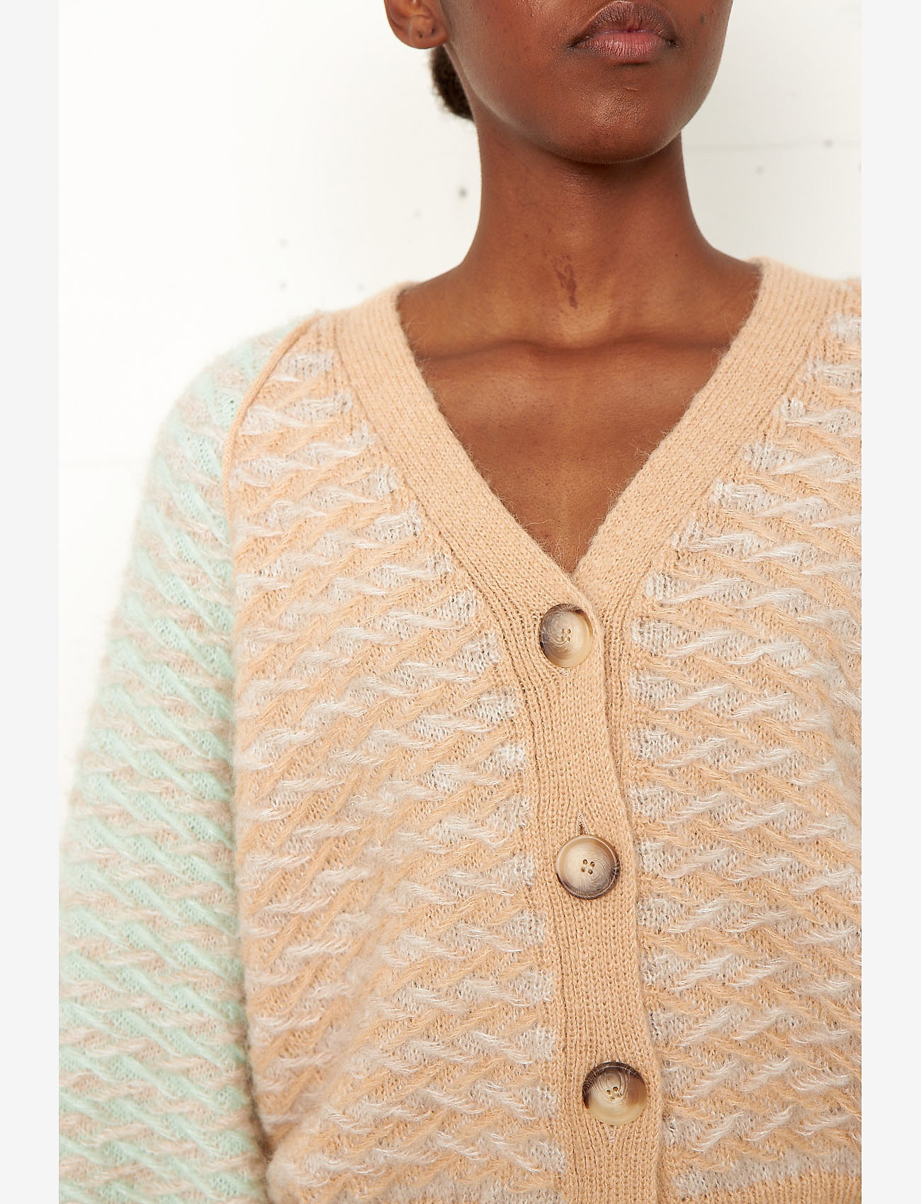 Second Female - Gudrune Knit Cardigan - winter wheat - 3