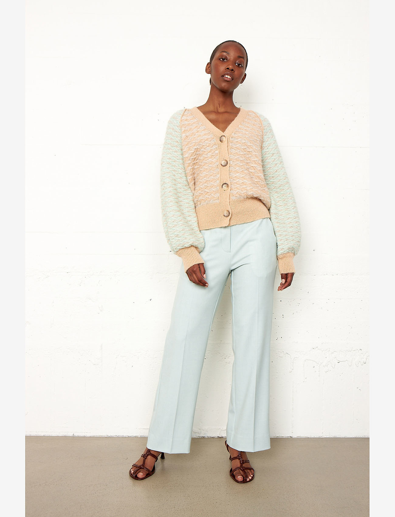 Second Female - Gudrune Knit Cardigan - winter wheat - 5