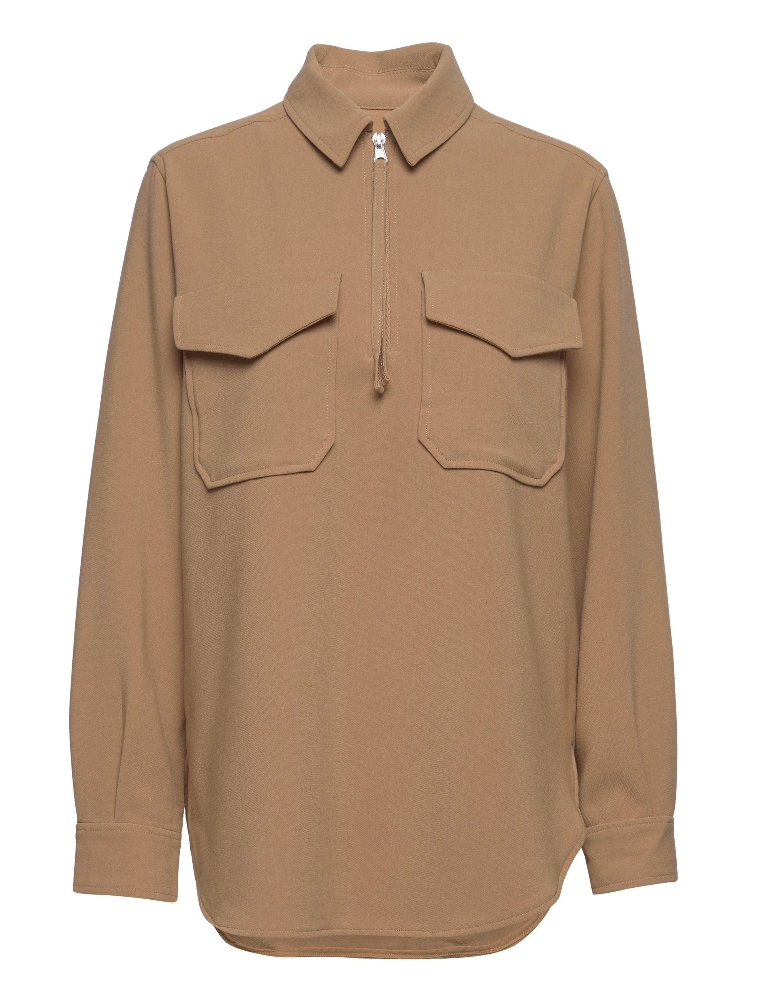 SECOND Damen Ficaria Bluse Beige - S - Damen