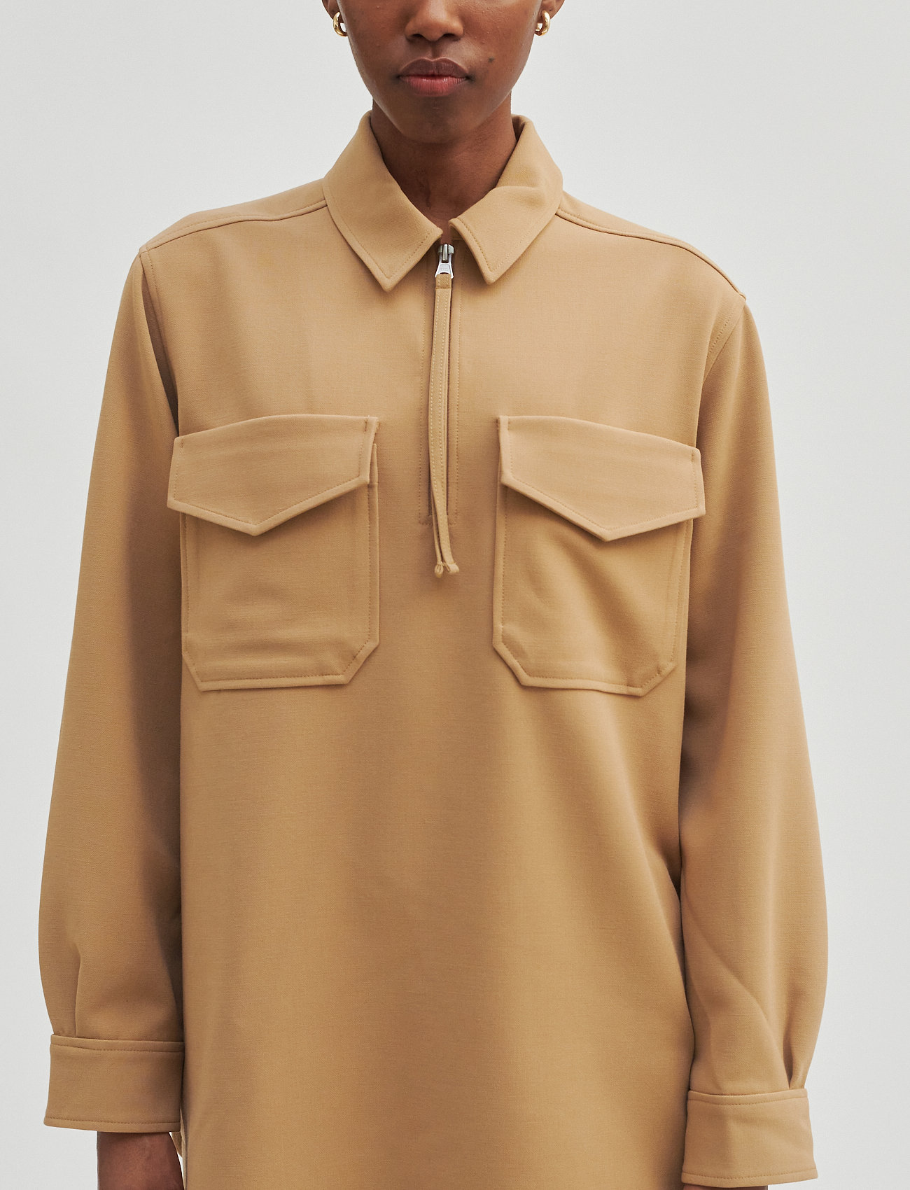 Second Female - Ficaria Blouse - long-sleeved blouses - new tobacco brown - 4