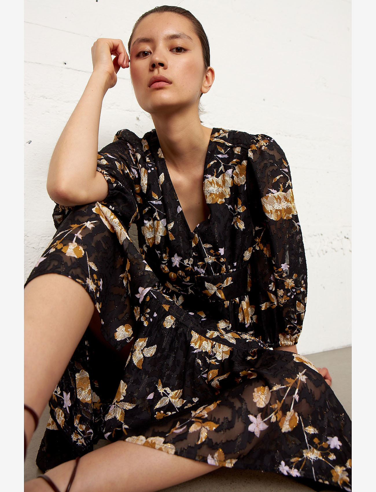 Second Female - Betula Maxi Dress - black - 3