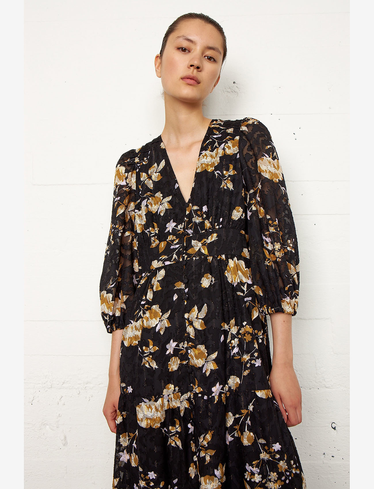 Second Female - Betula Maxi Dress - black - 5
