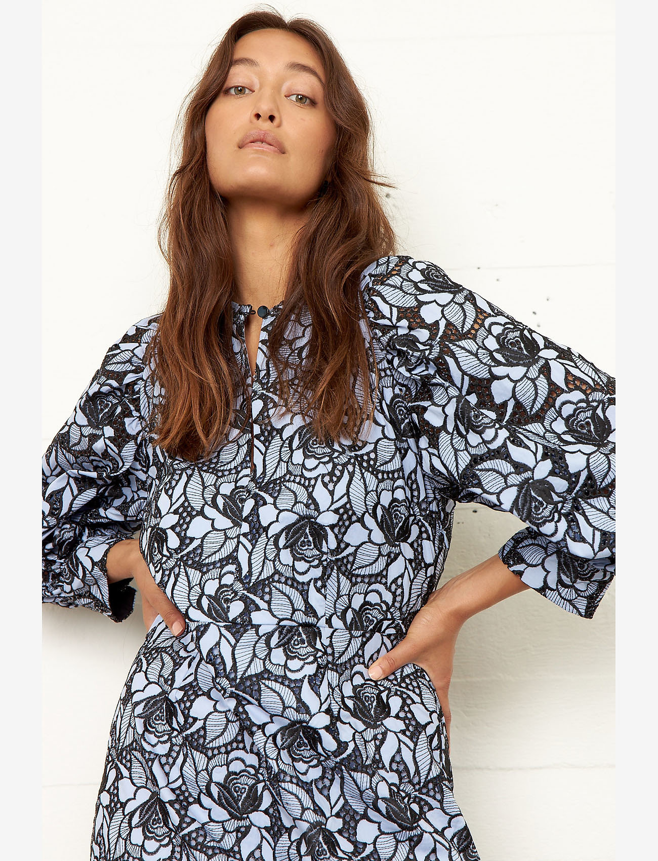 Second Female - Nigella Mini Dress - brunnera blue - 3