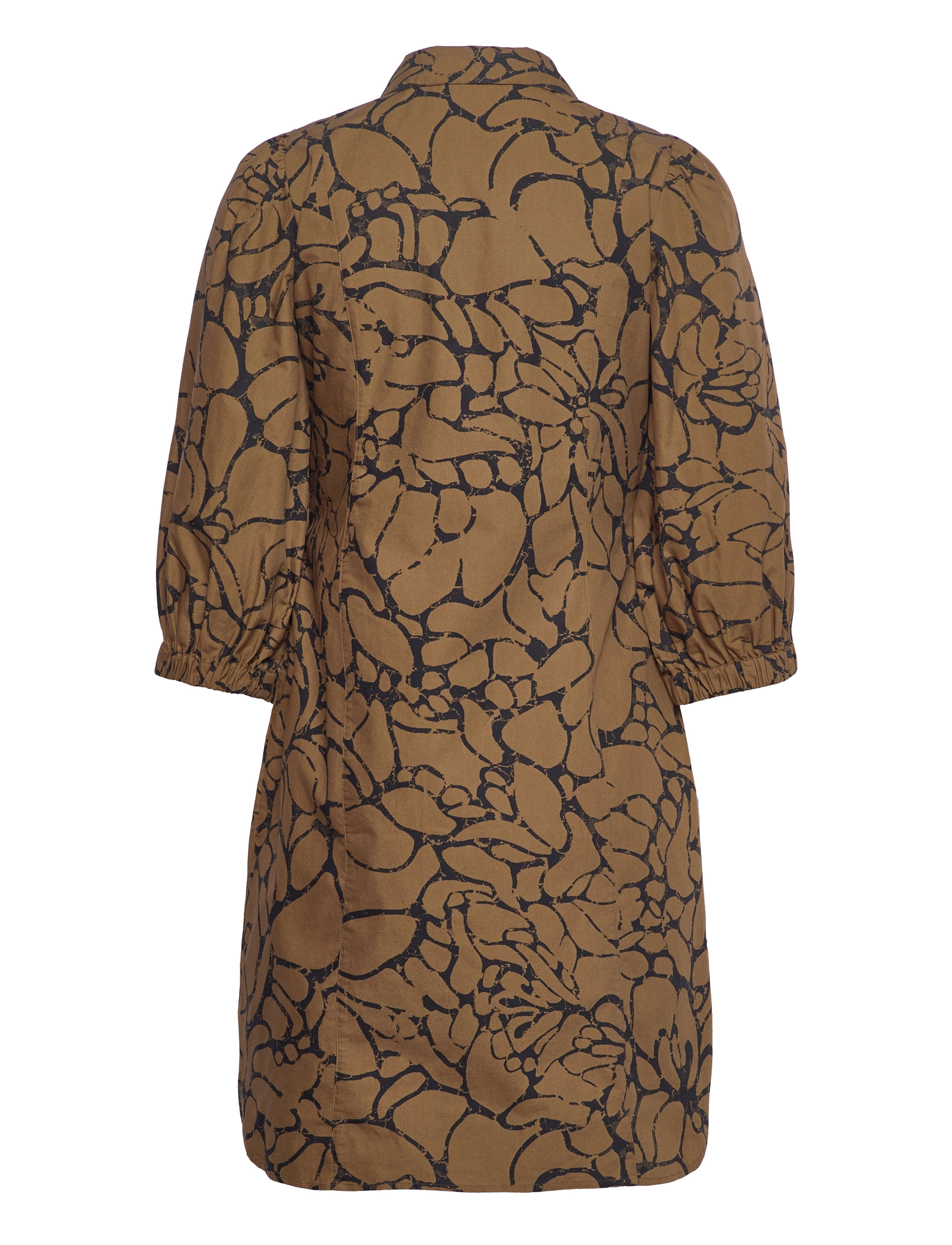 Second Female - Hibiscus Shirt Dress - kangaroo - 1