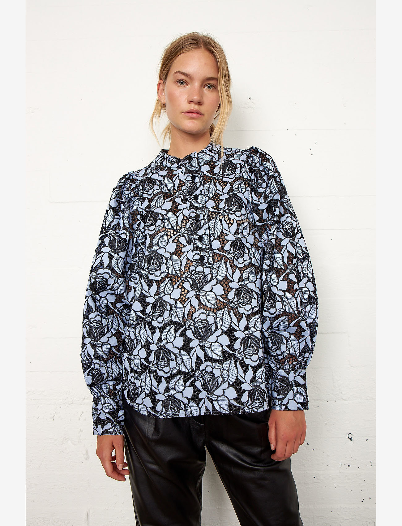 Second Female - Nigella Blouse - brunnera blue - 4