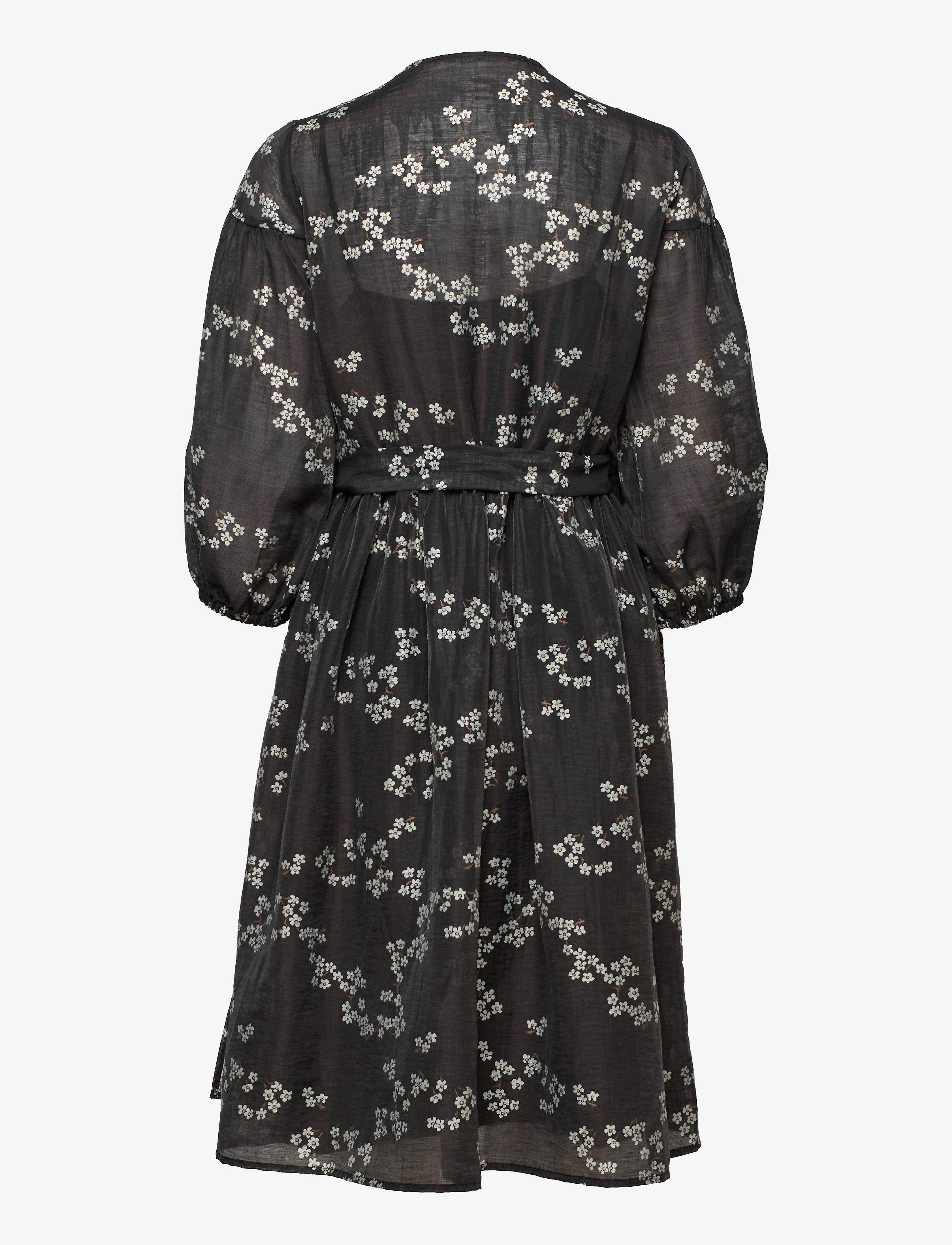 Second Female - Davida Wrap Dress - kietaisumekot - black - 1
