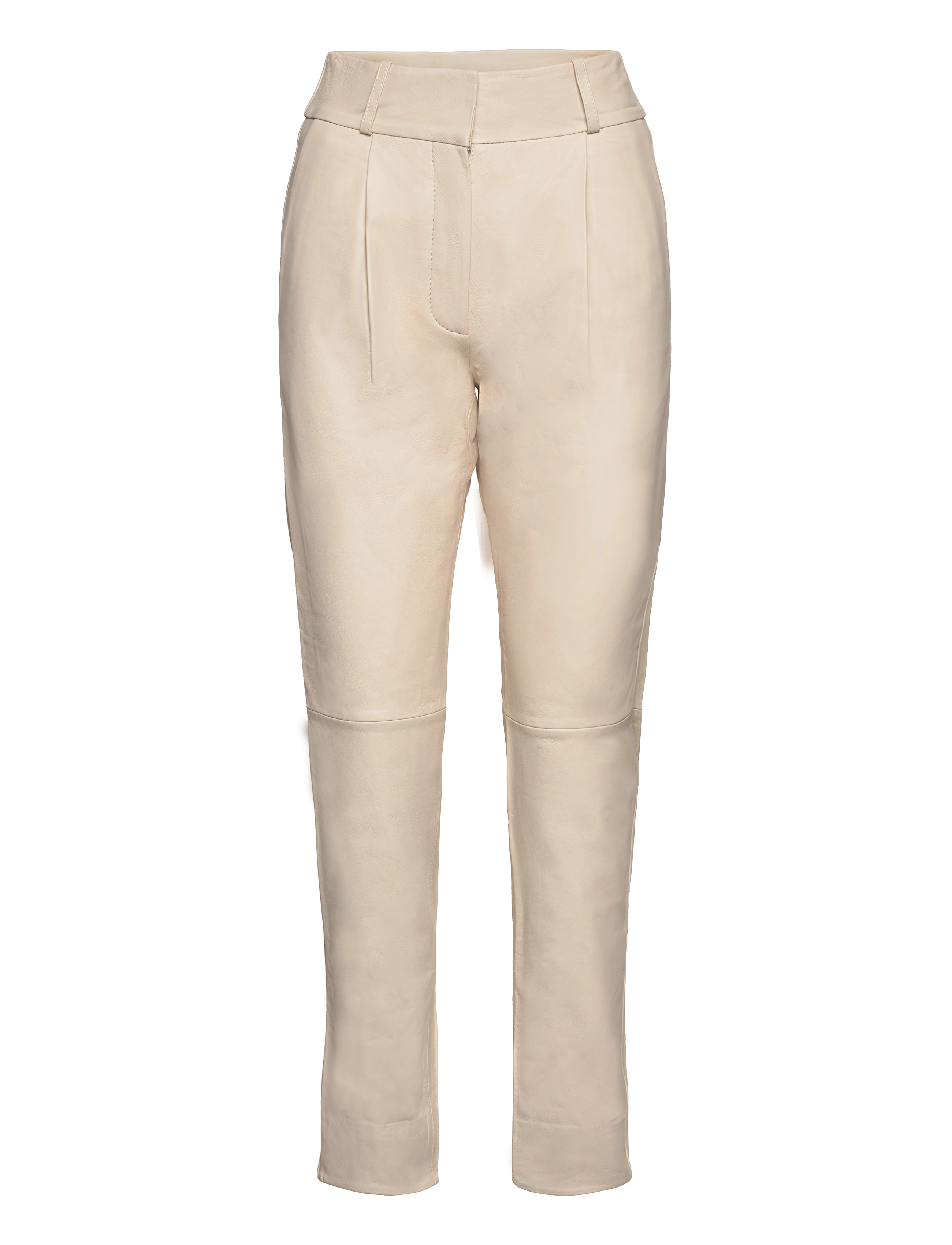 Second Female - Indai Leather Trousers - pearled ivory - 1