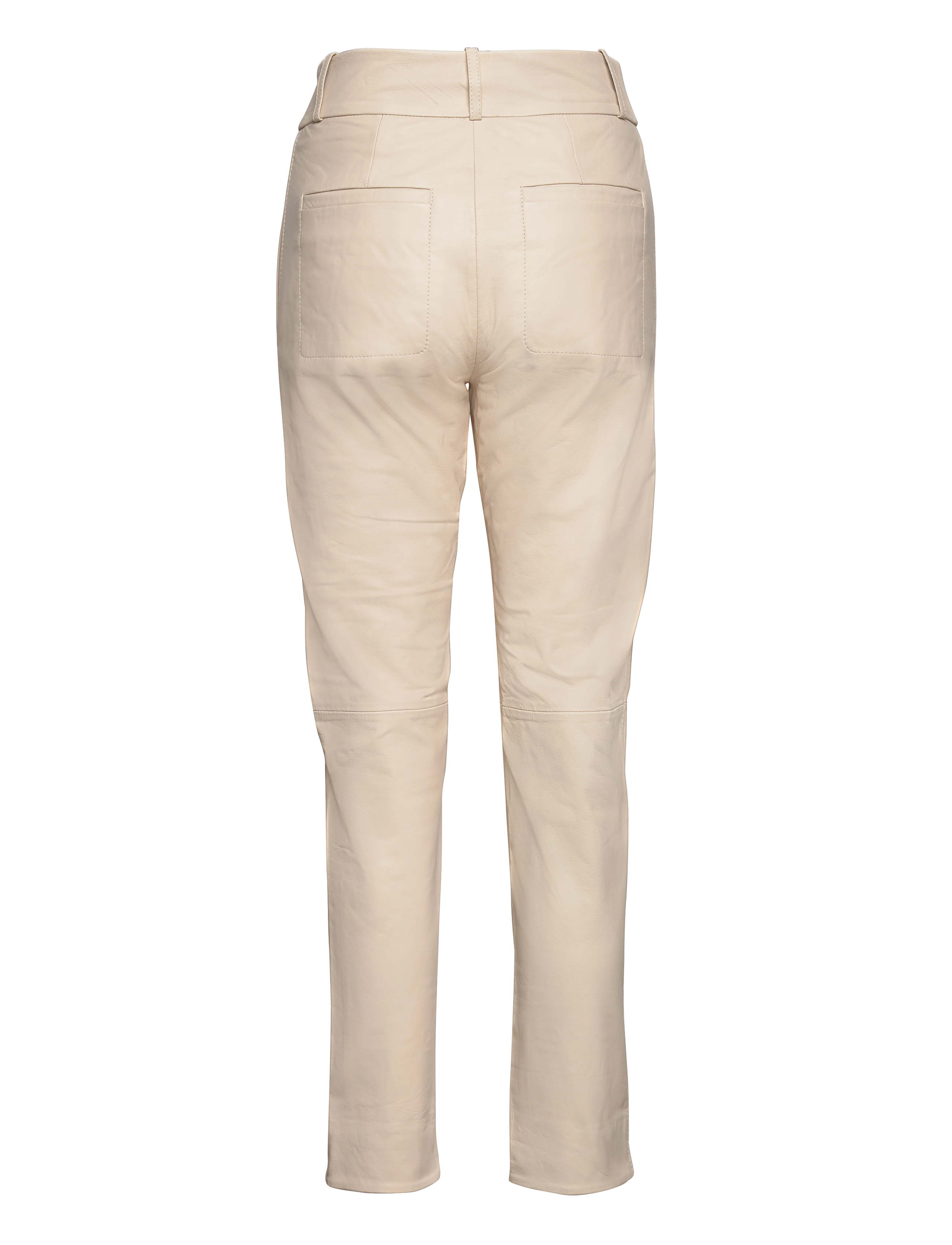 Second Female - Indai Leather Trousers - pearled ivory - 2