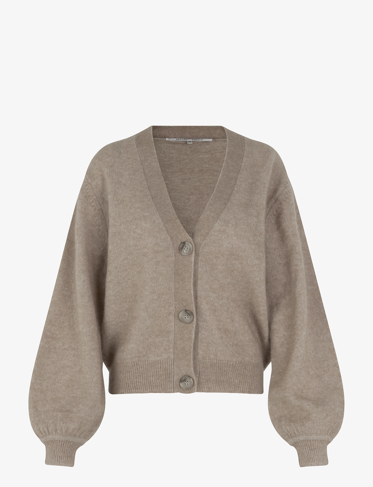 Second Female - Brook Knit Drop Shoulder Cardigan - weathered teak - 0