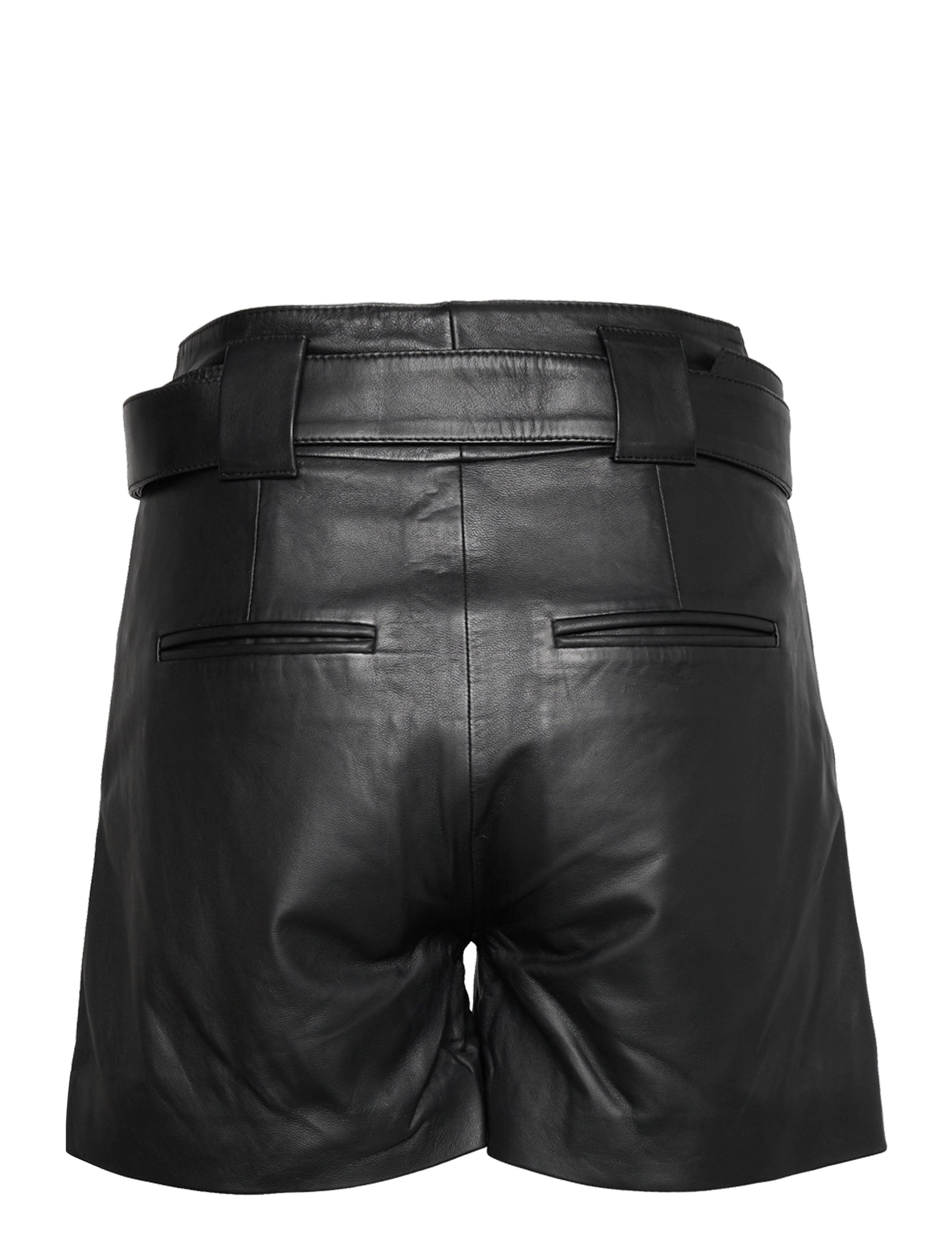 Second Female - Verna Leather Shorts - black - 1
