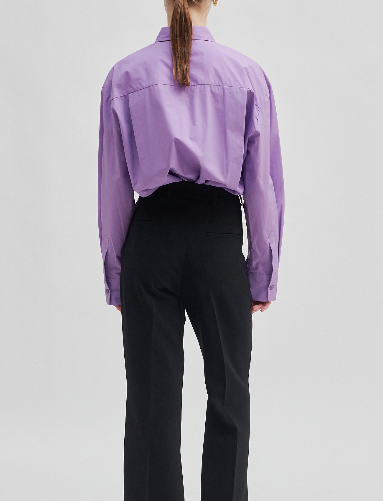 Second Female - Fique Flared Trousers - black - 4