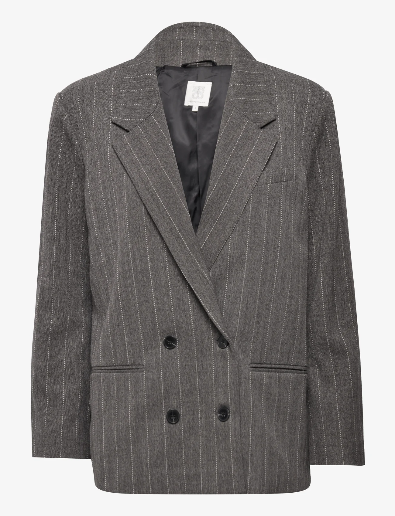 Second Female - Piya Blazer - vakarėlių drabužiai išparduotuvių kainomis - dark grey melange - 0
