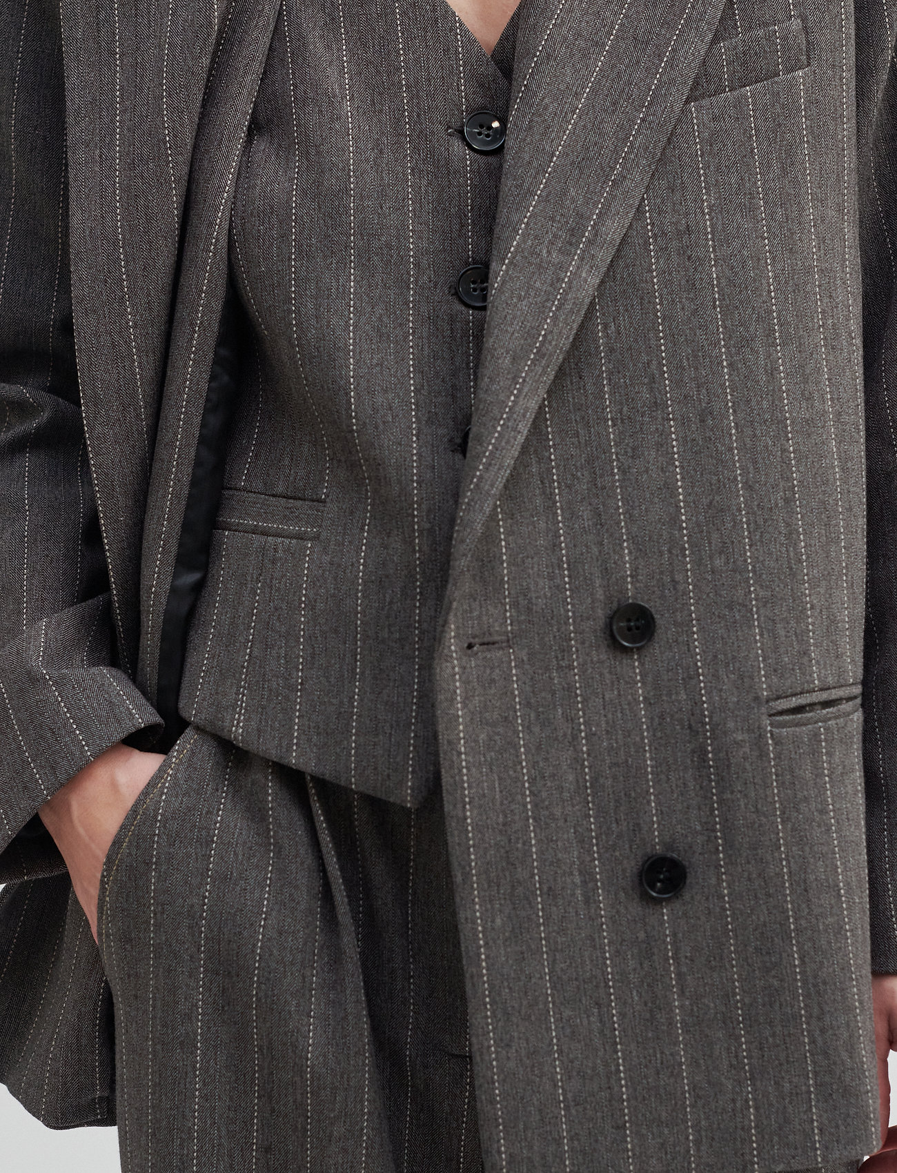 Second Female - Piya Blazer - dark grey melange - 4