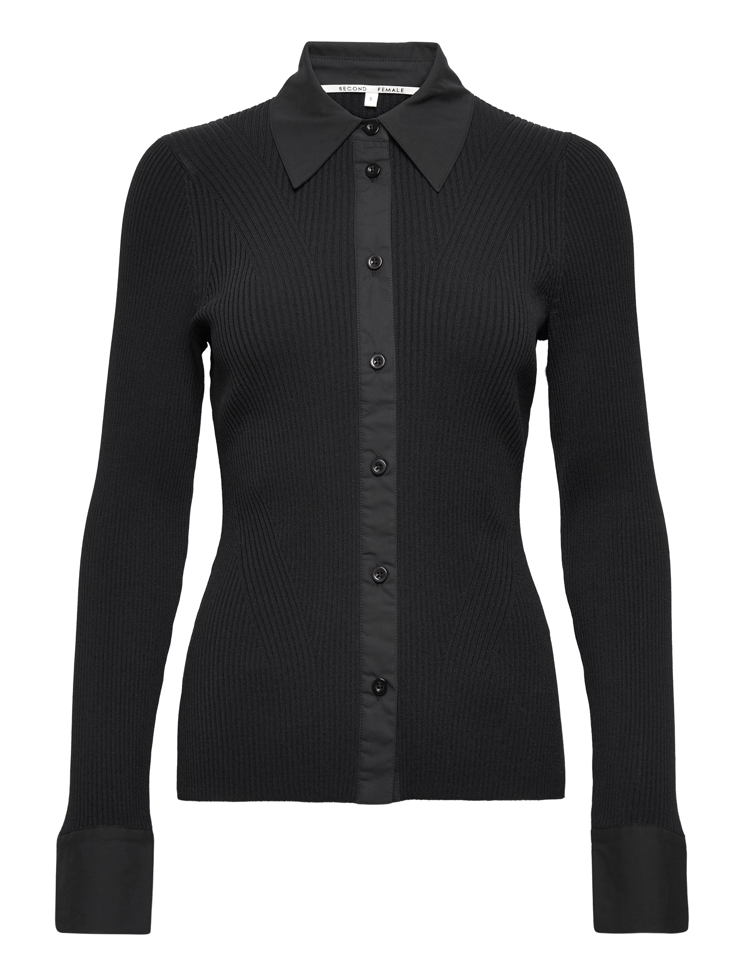 Second Female - Polina Knit Shirt - black - 1