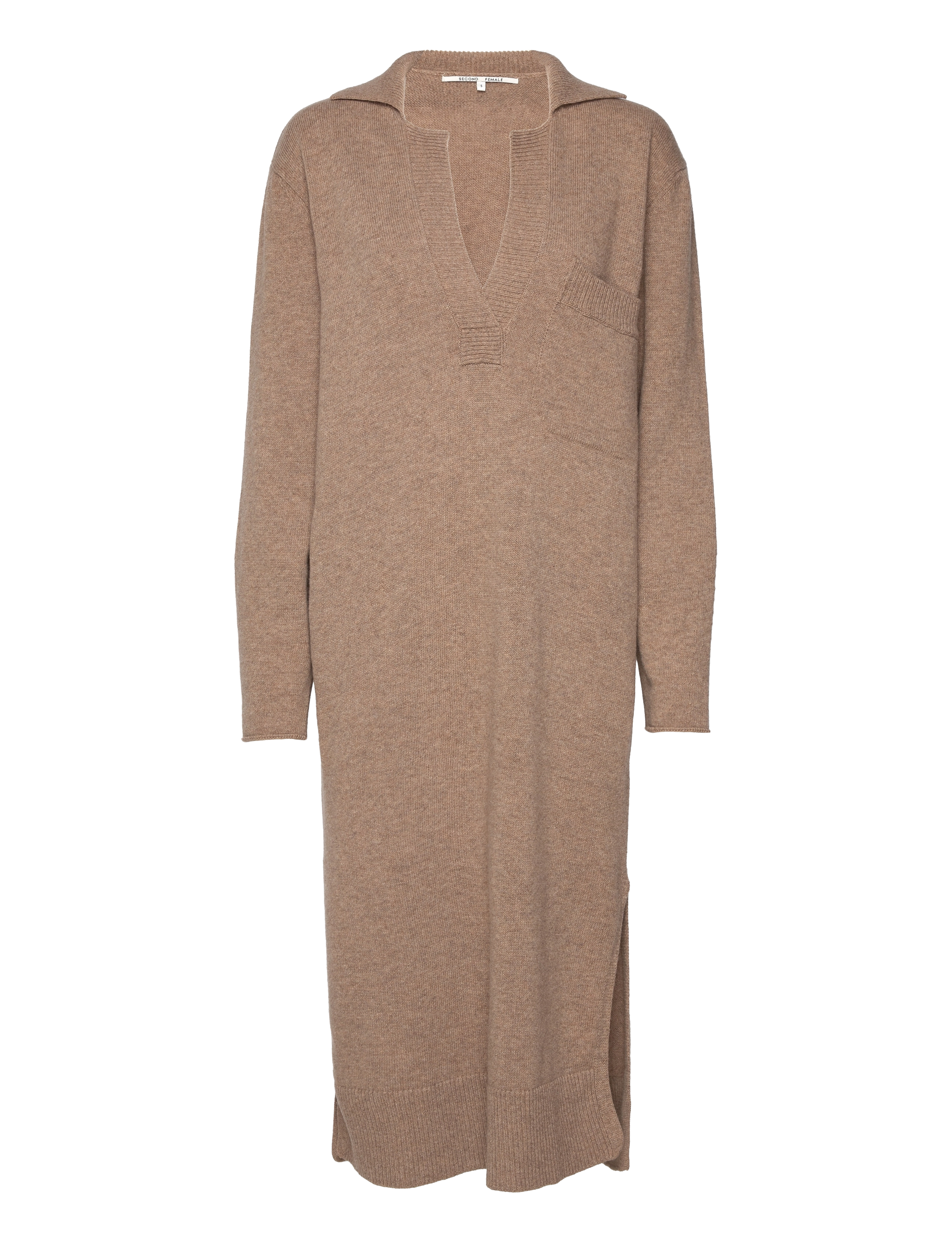 Second Female - Jagoda Knit Dress - new tobacco brown - 1