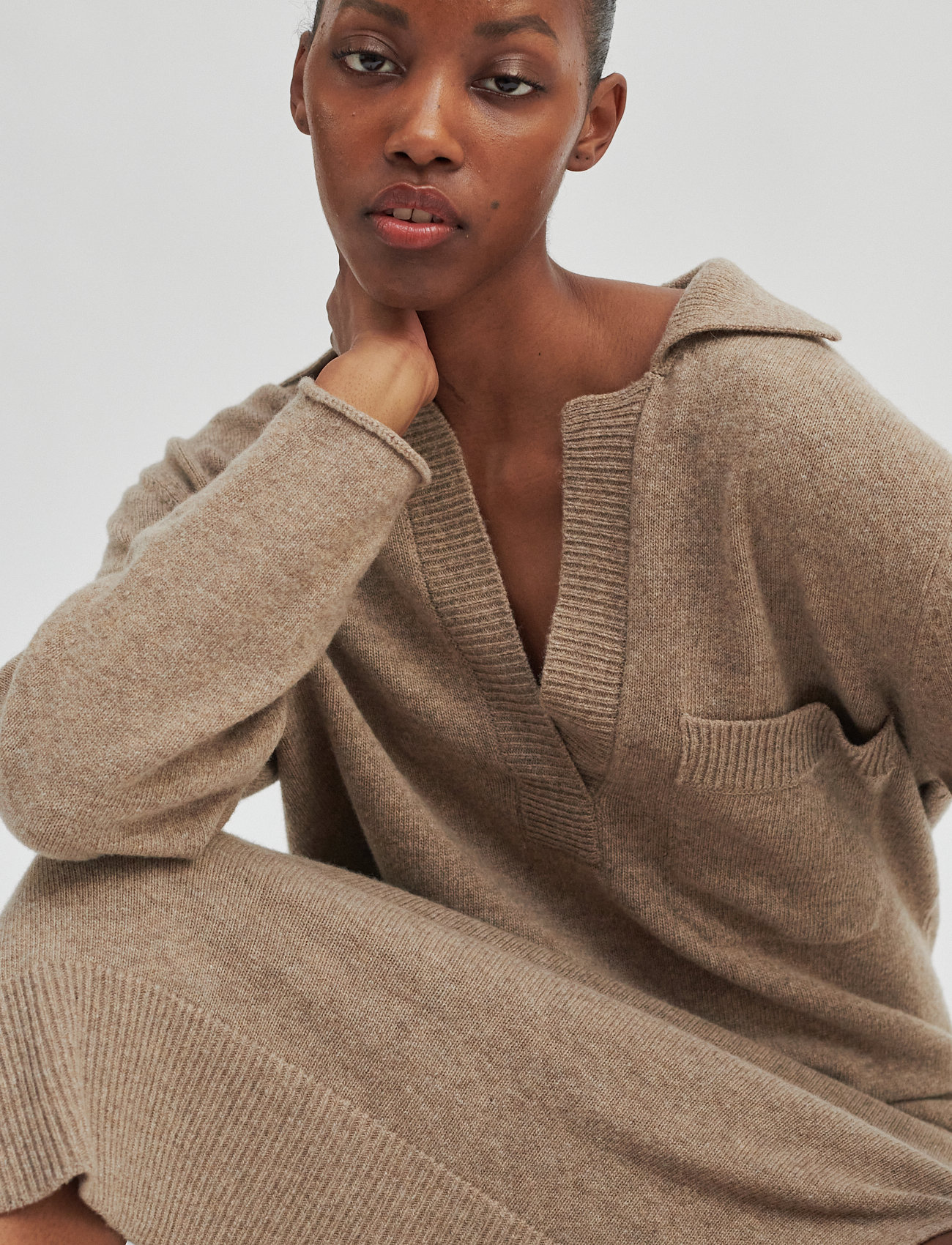 Second Female - Jagoda Knit Dress - new tobacco brown - 5