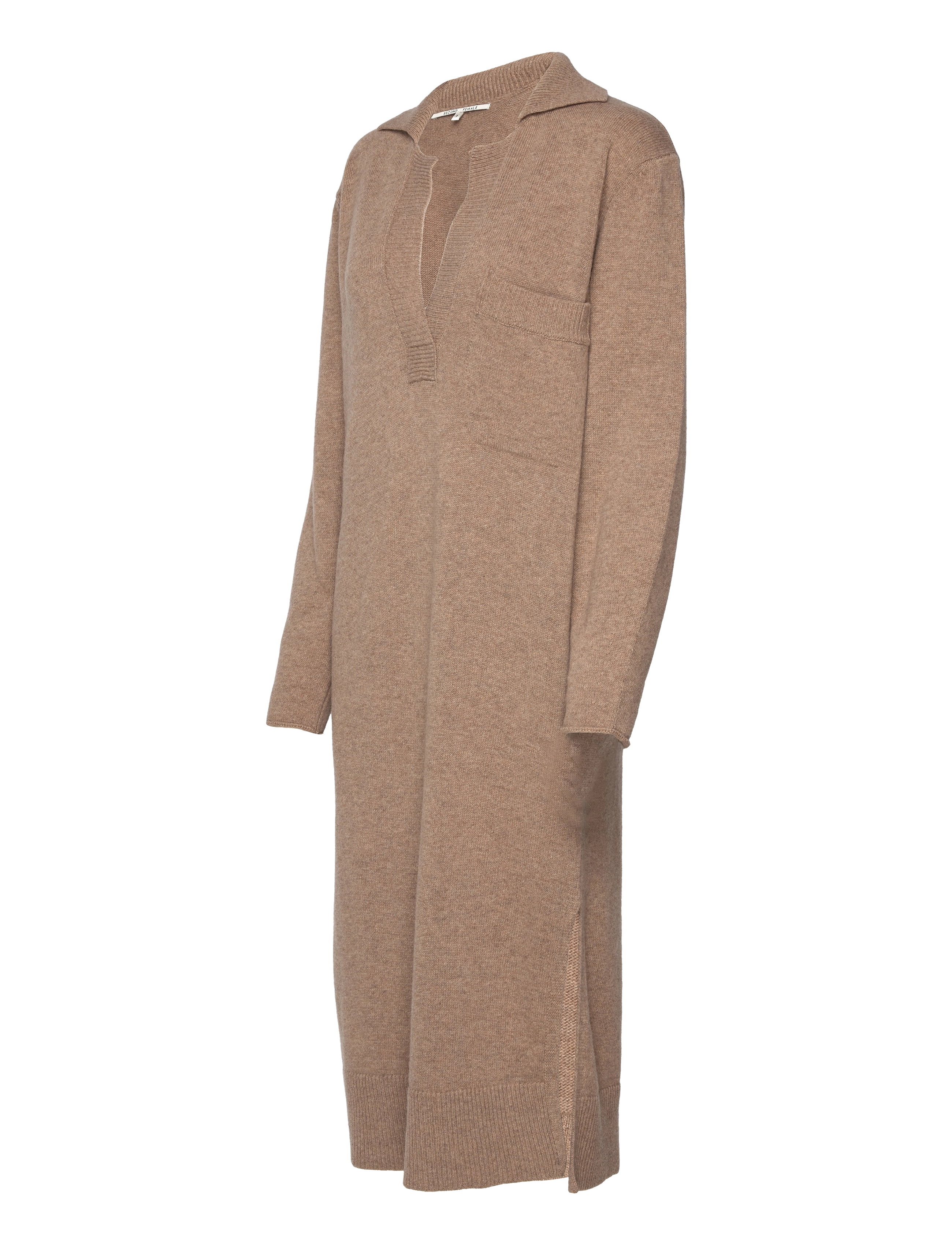 Second Female - Jagoda Knit Dress - new tobacco brown - 3