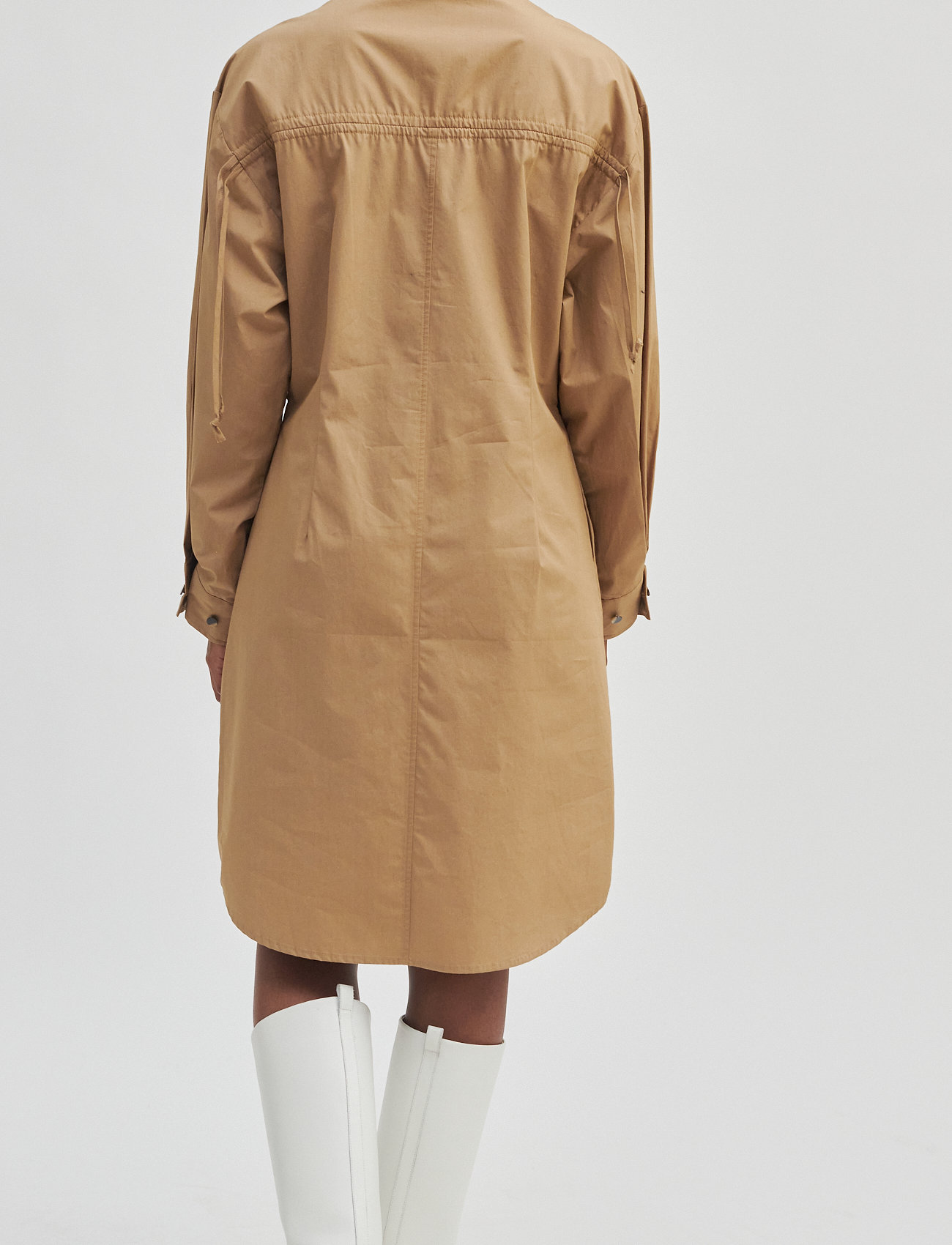 Second Female - Ficus Dress - lyhyet mekot - new tobacco brown - 4