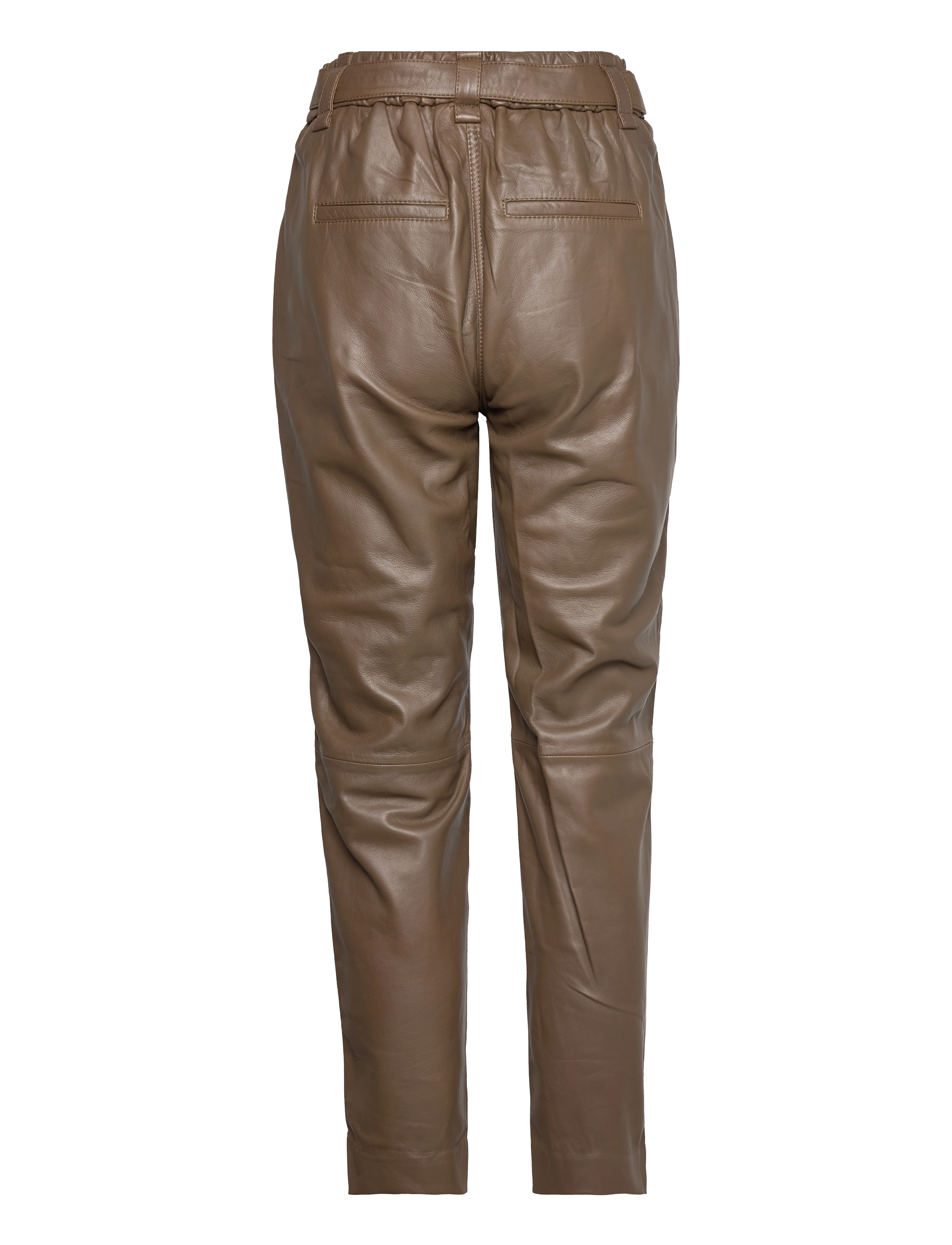 Second Female - Lindie Leather New Trousers - shitake - 1