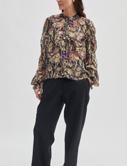 Second Female - Botane Shirt - bluzki z długimi rękawami - black - 1
