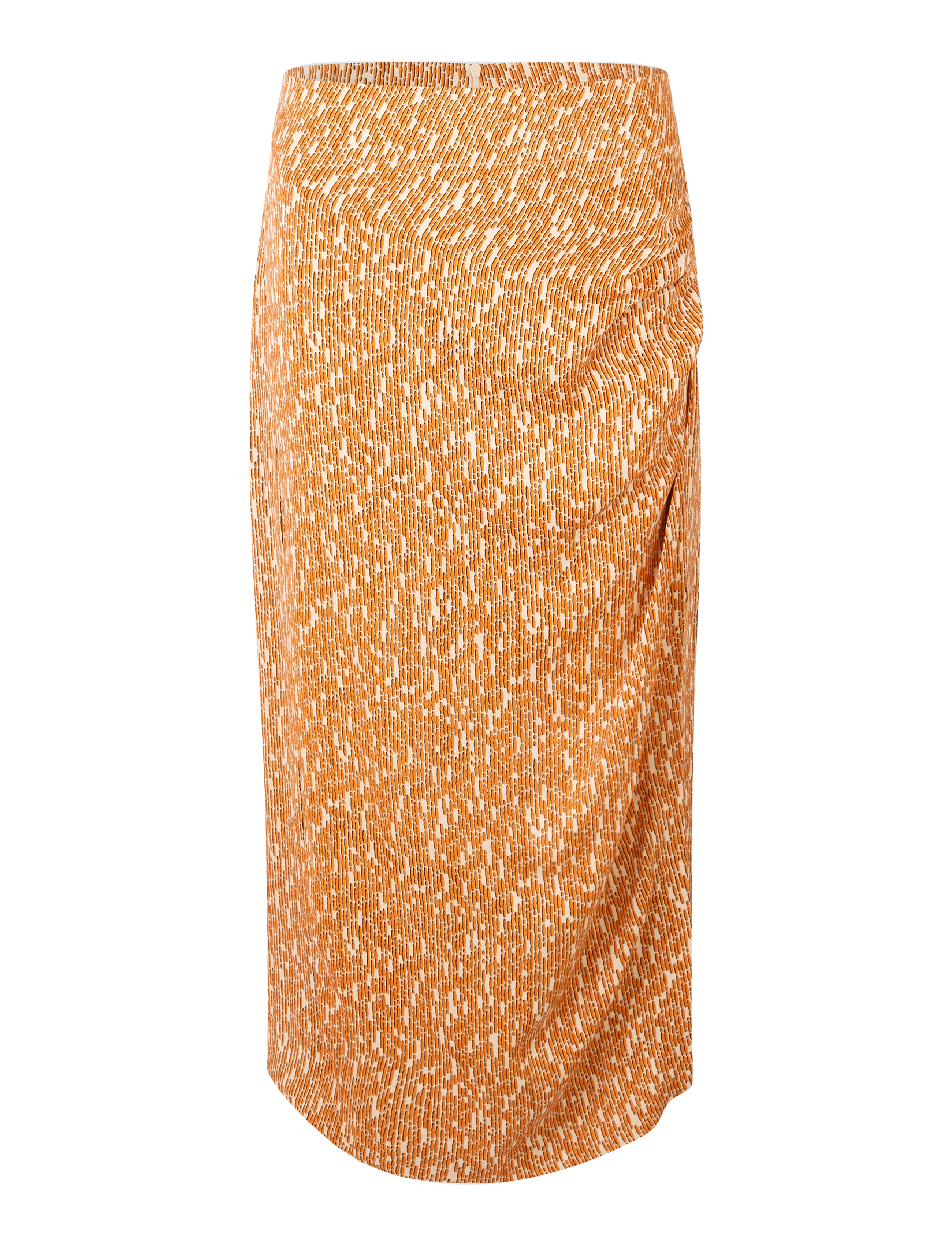 SECOND Damen Rattan Rock Orange - M - Damen