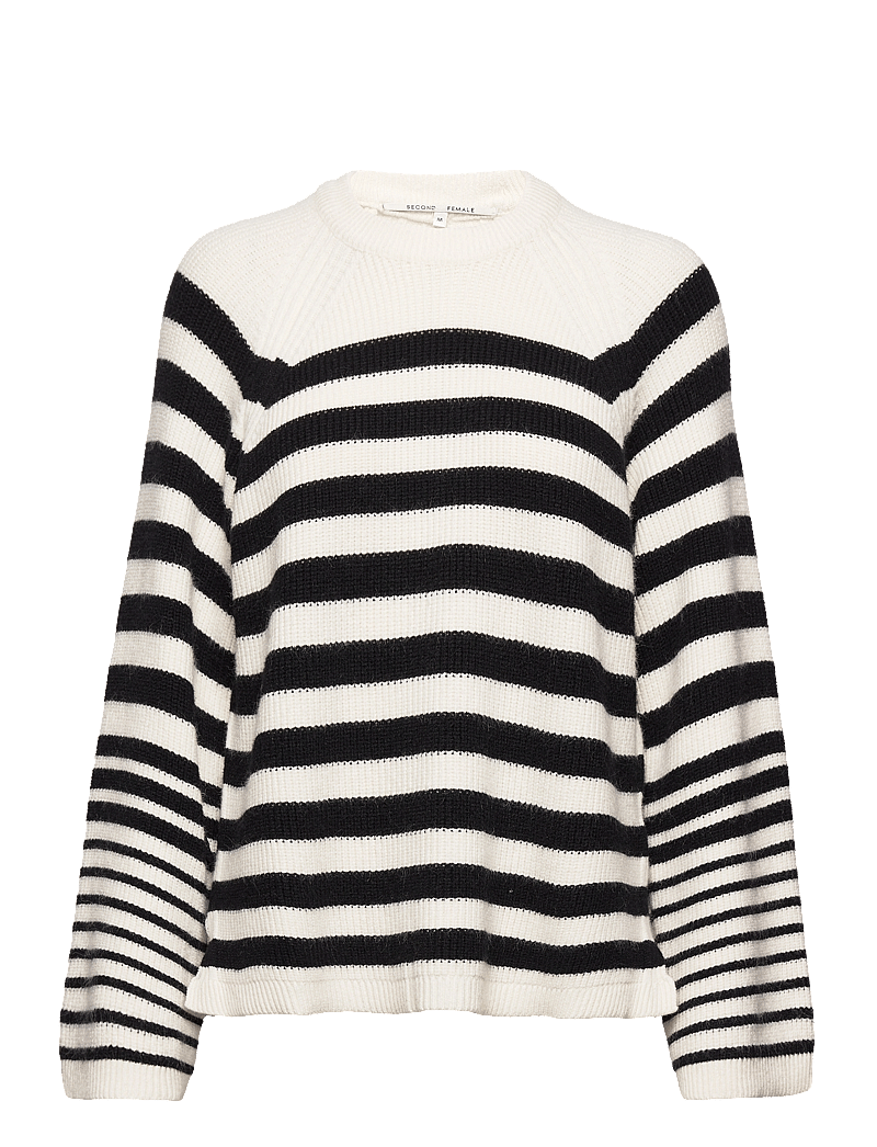 Second Female - Matea Knit O-Neck - pullover - black - 0