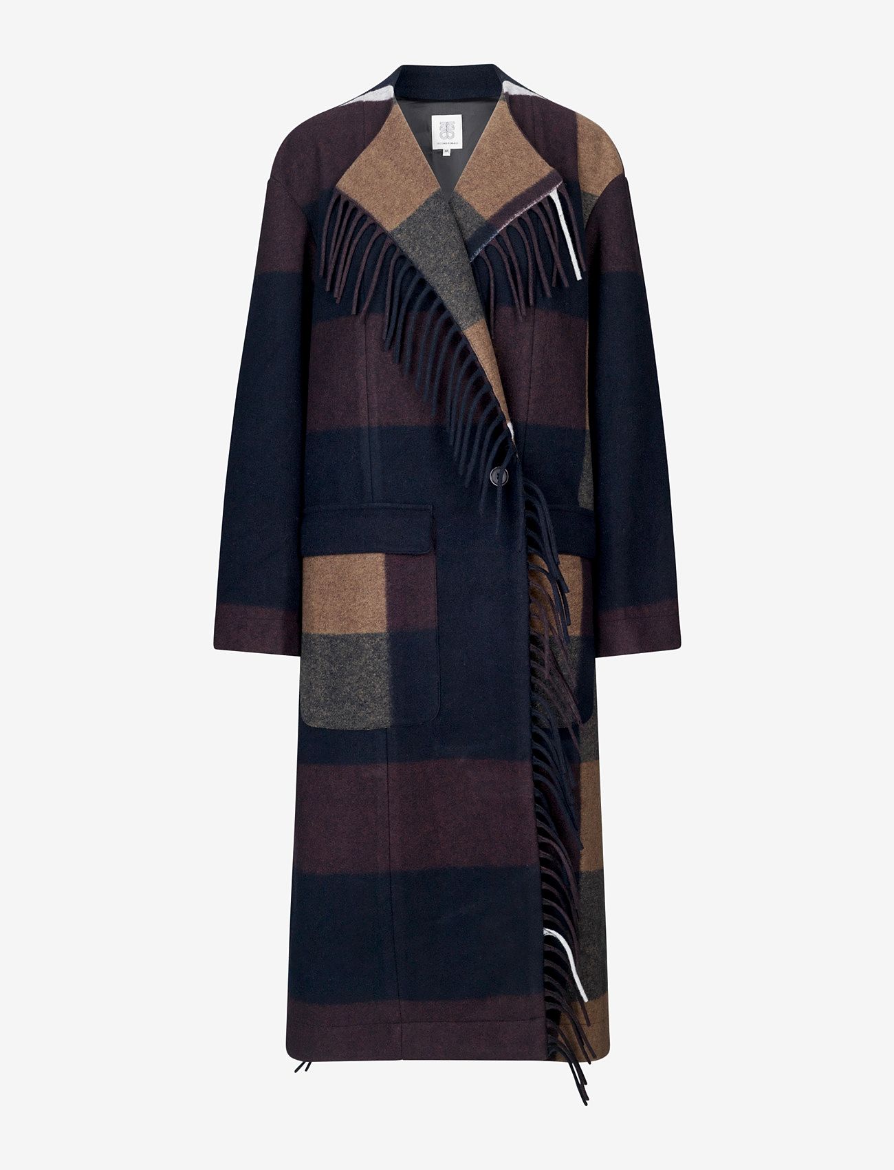 Second Female - Essi Coat - winter coats - deep mahogany - 0
