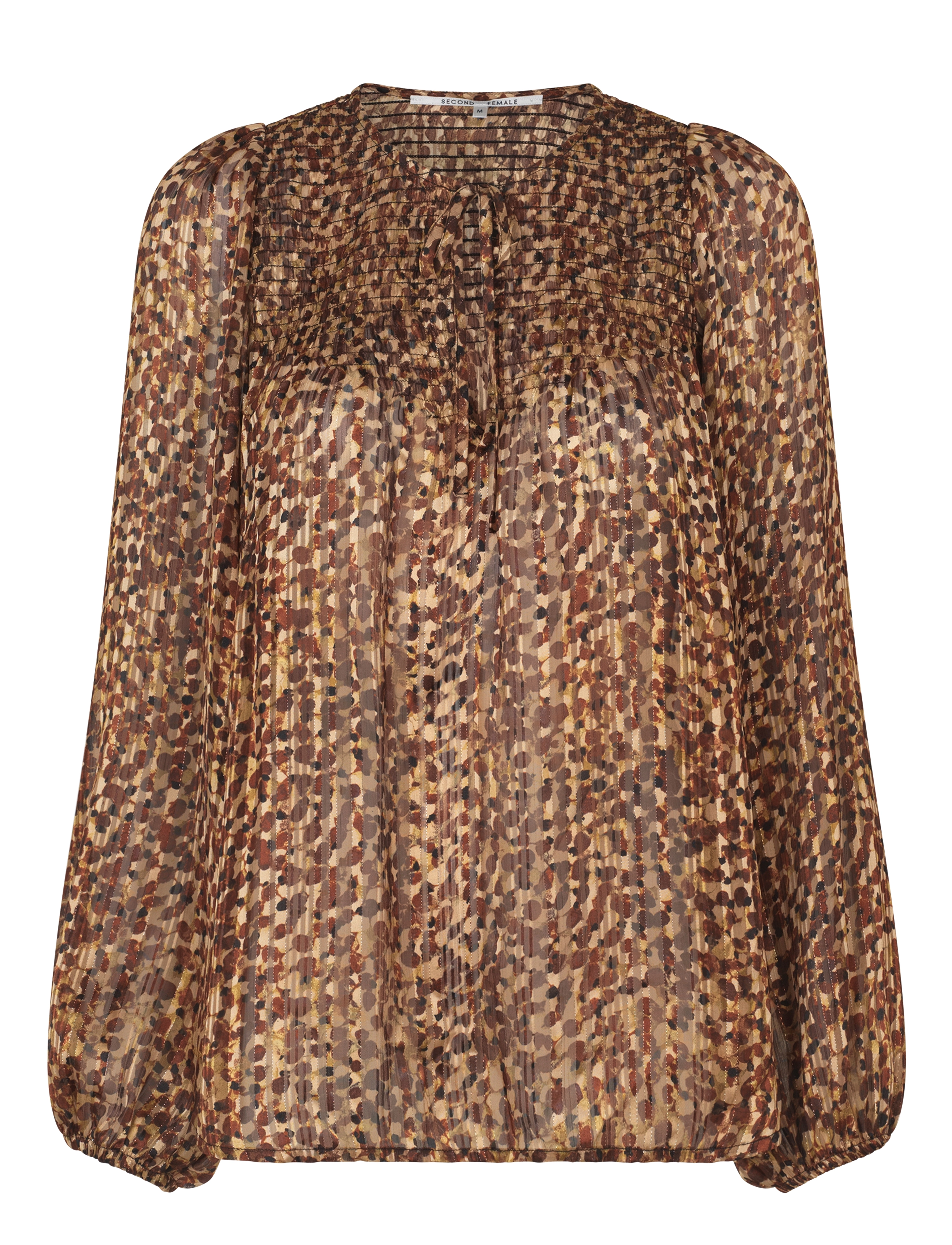 SECOND Damen Nutmeg Bluse Braun - XS - Damen