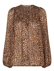 Second Female - Nutmeg Blouse - blouses met lange mouwen - deep mahogany - 0