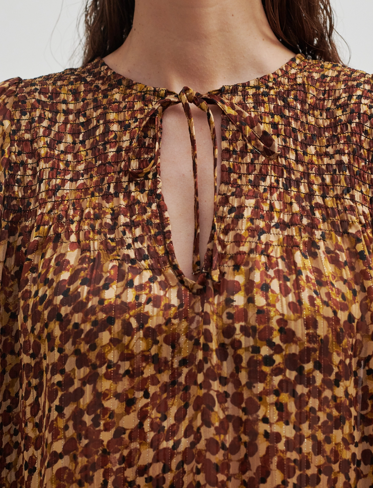 Second Female - Nutmeg Blouse - langärmlige blusen - deep mahogany - 3