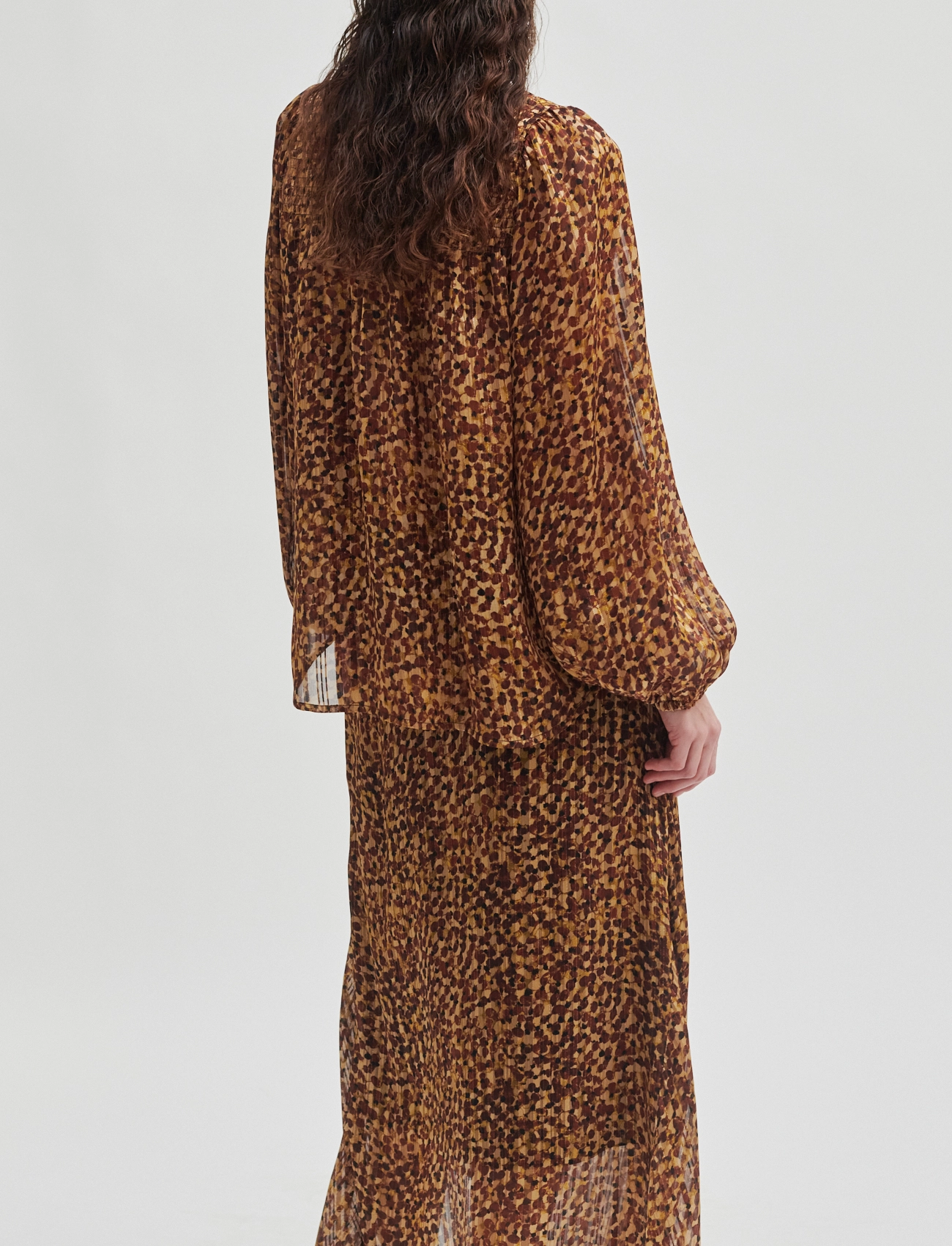 Second Female - Nutmeg Blouse - langärmlige blusen - deep mahogany - 5