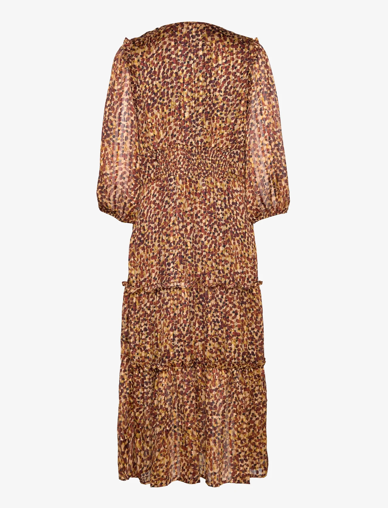 Second Female - Nutmeg Dress - sukienki do kolan i midi - deep mahogany - 1