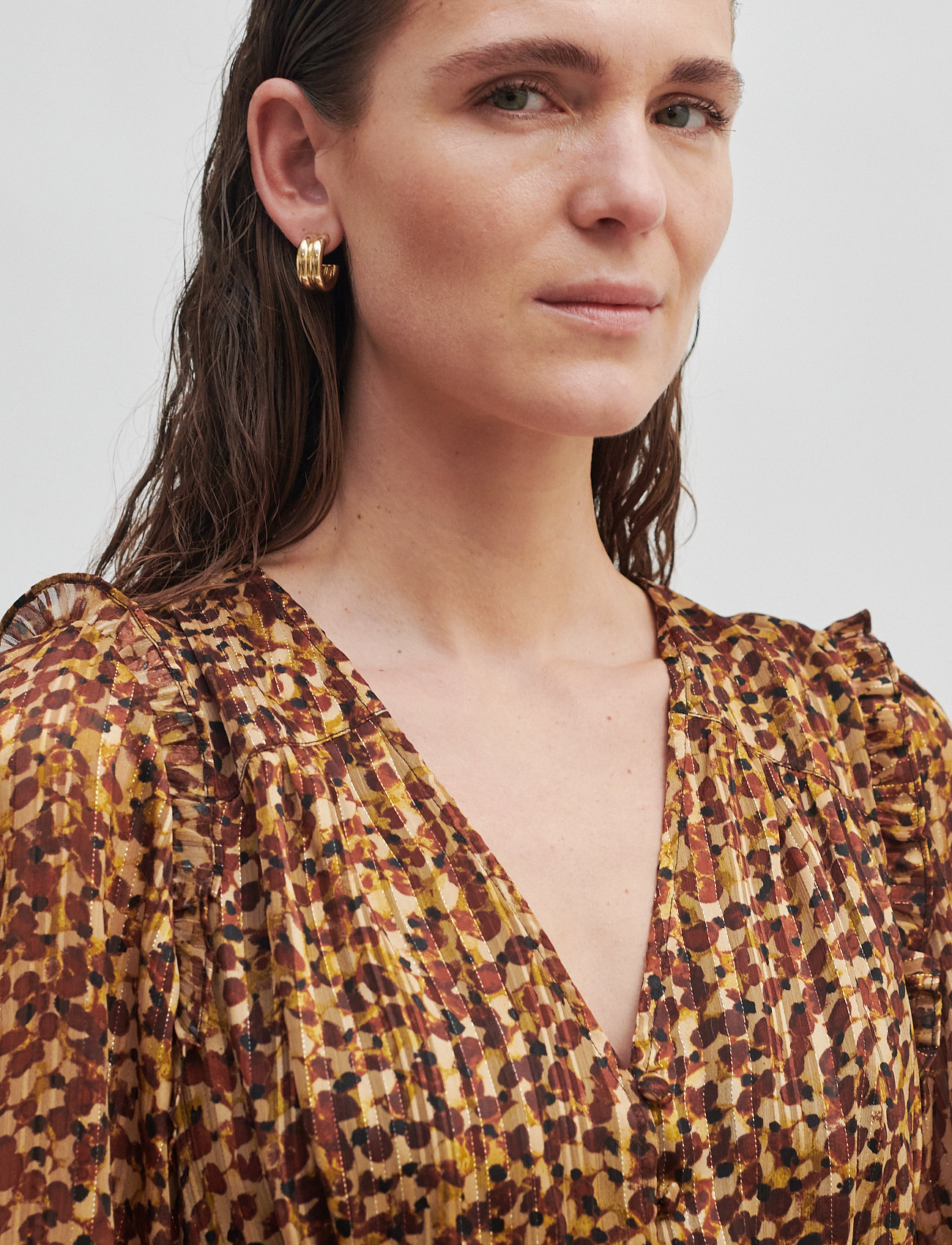 Second Female - Nutmeg Dress - midi kjoler - deep mahogany - 4