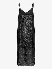 Second Female - Shine On Slipdress - odzież imprezowa w cenach outletowych - black - 1
