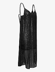 Second Female - Shine On Slipdress - odzież imprezowa w cenach outletowych - black - 2