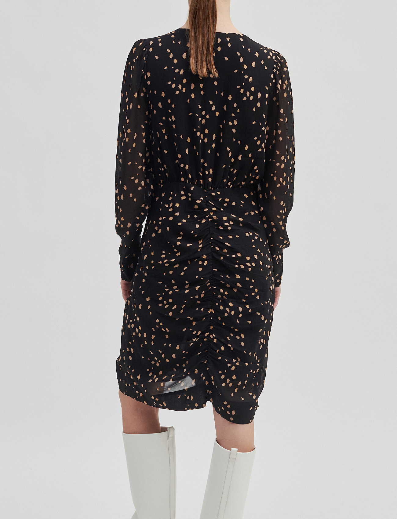 Second Female - Mild Fitted Dress - korte kjoler - black - 5