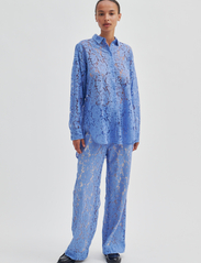 Second Female - Hally Trousers - festkläder till outletpriser - cornflower blue - 2