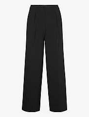 Second Female - Fique Wide Trousers - spodnie szerokie - black - 0