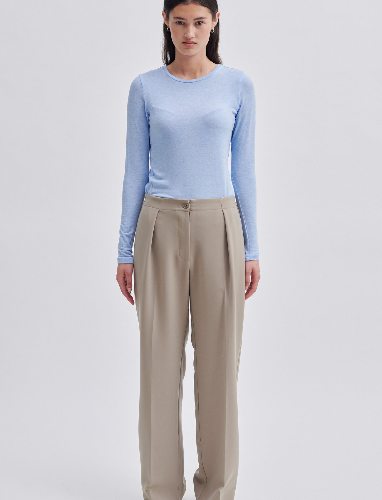 Second Female - Fique Wide Trousers - peoriided outlet-hindadega - roasted cashew - 1