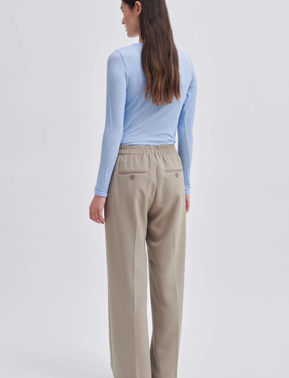 Second Female - Fique Wide Trousers - bukser med brede ben - roasted cashew - 3