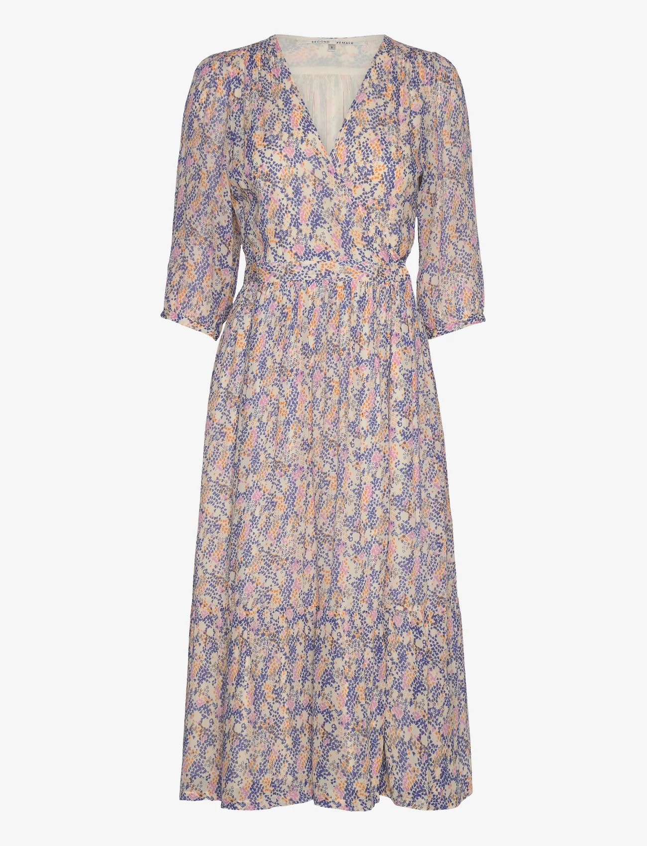 Second Female - Poppi Midi Dress - summer dresses - amparo blue - 0