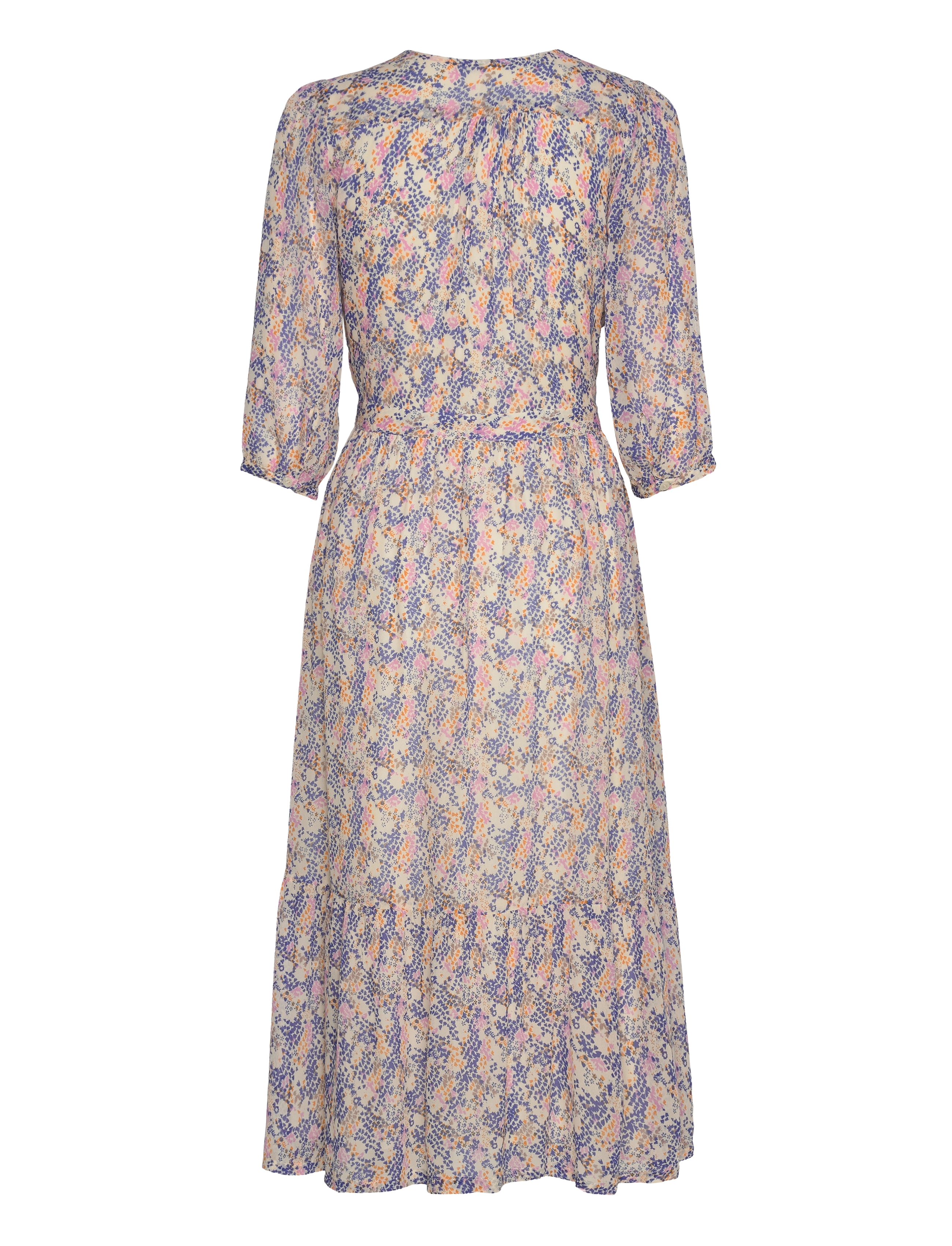 Second Female - Poppi Midi Dress - slå-om-kjoler - amparo blue - 2