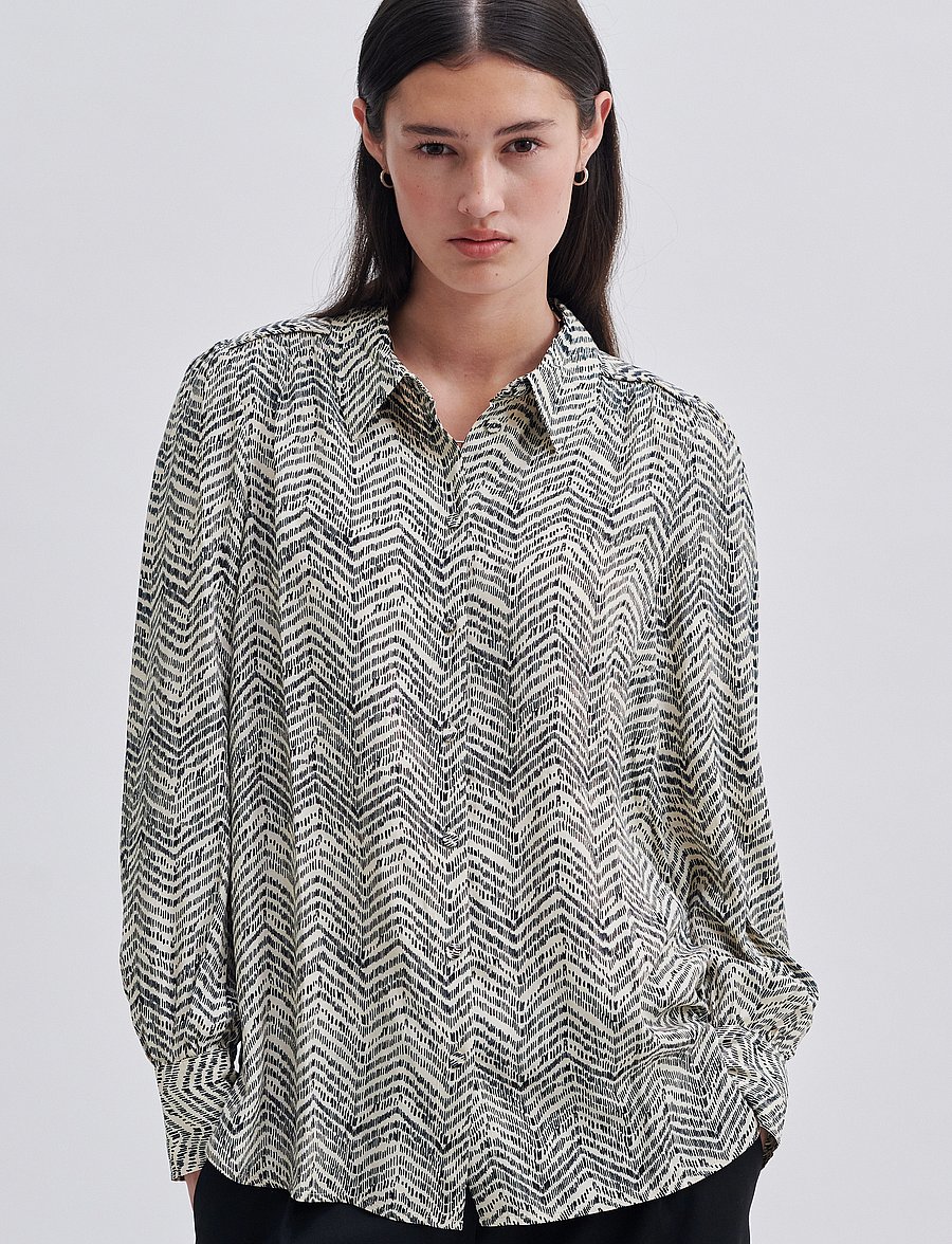 Second Female - Mallow Shirt - chemises à manches longues - black - 0