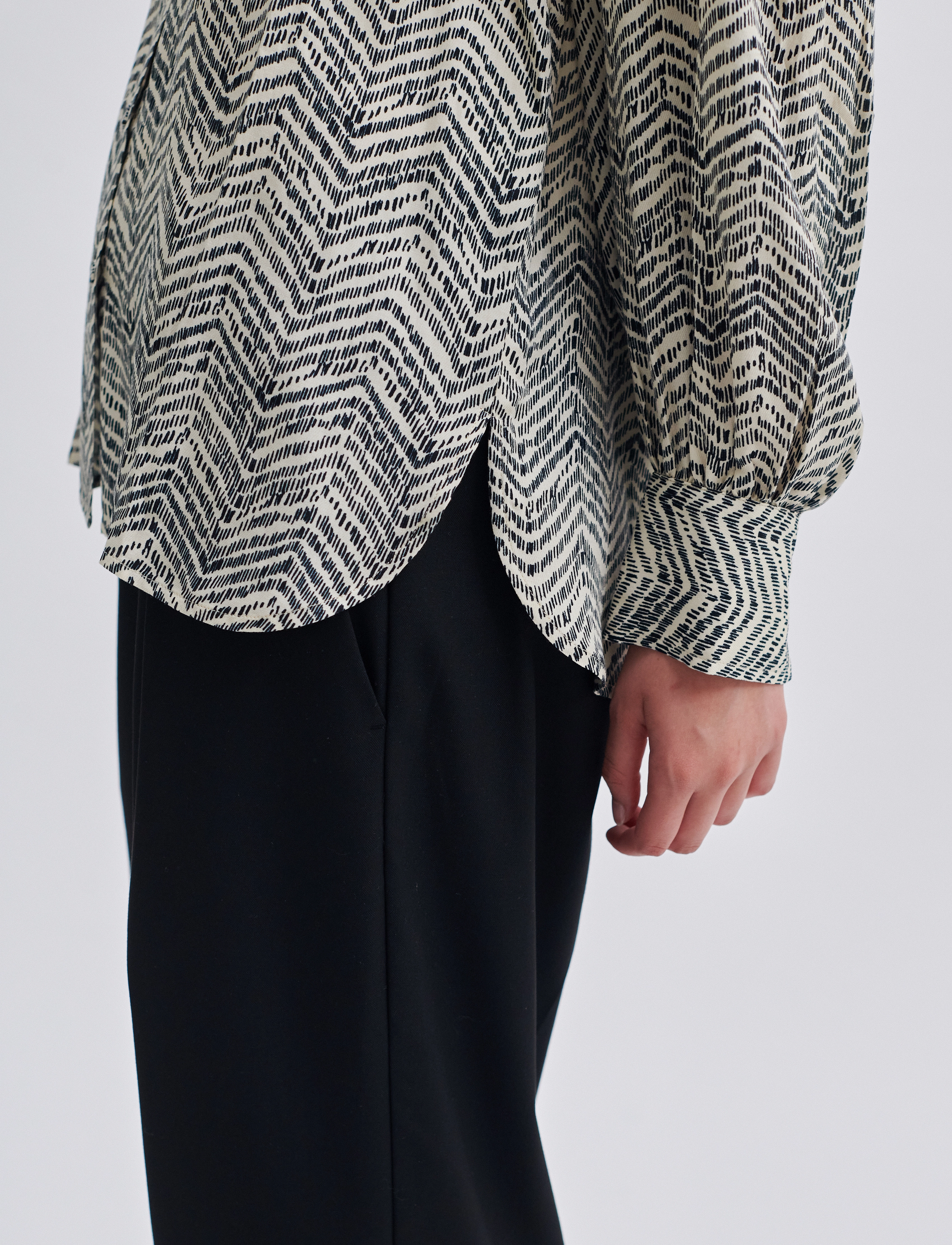 Second Female - Mallow Shirt - langærmede skjorter - black - 3