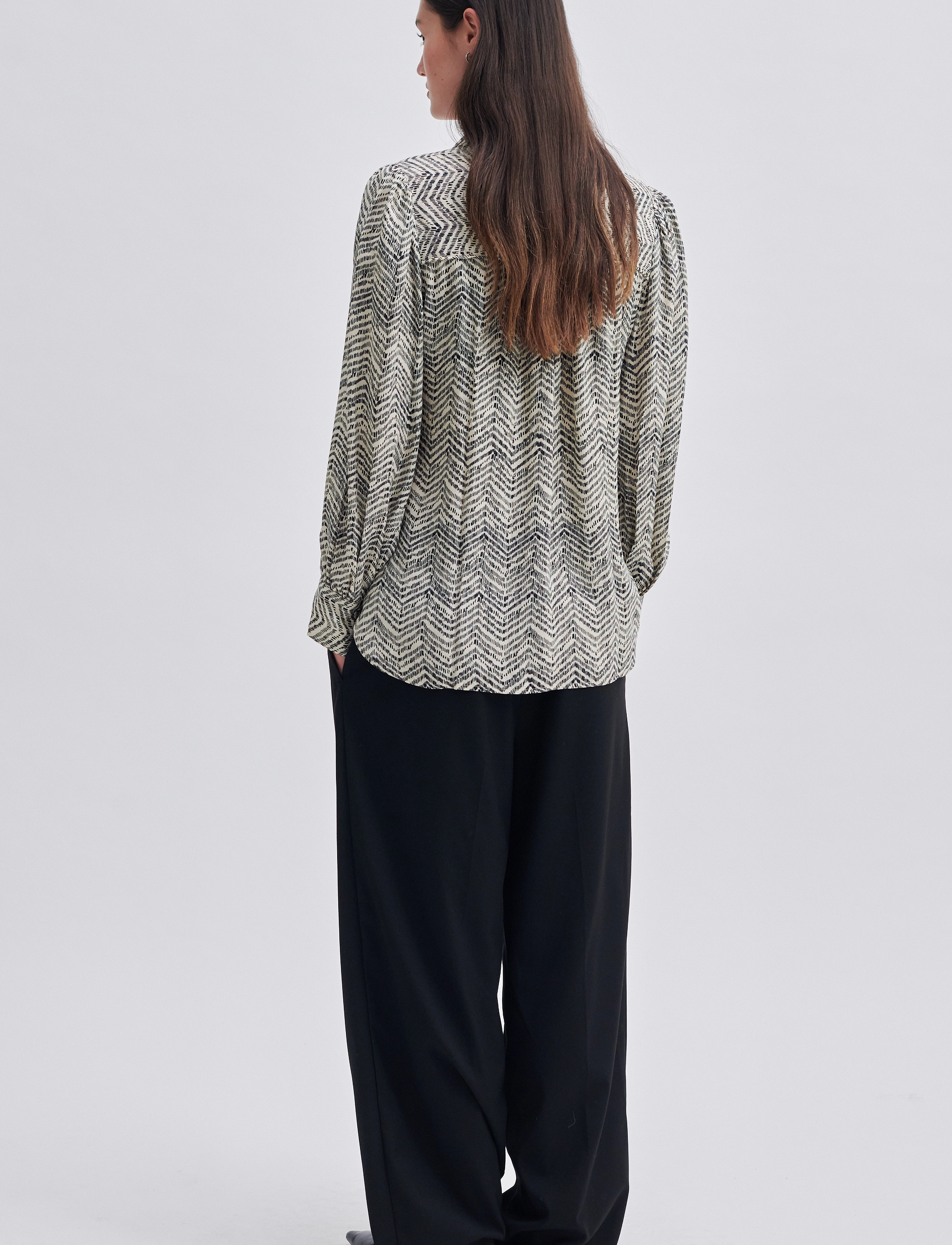 Second Female - Mallow Shirt - langærmede skjorter - black - 5