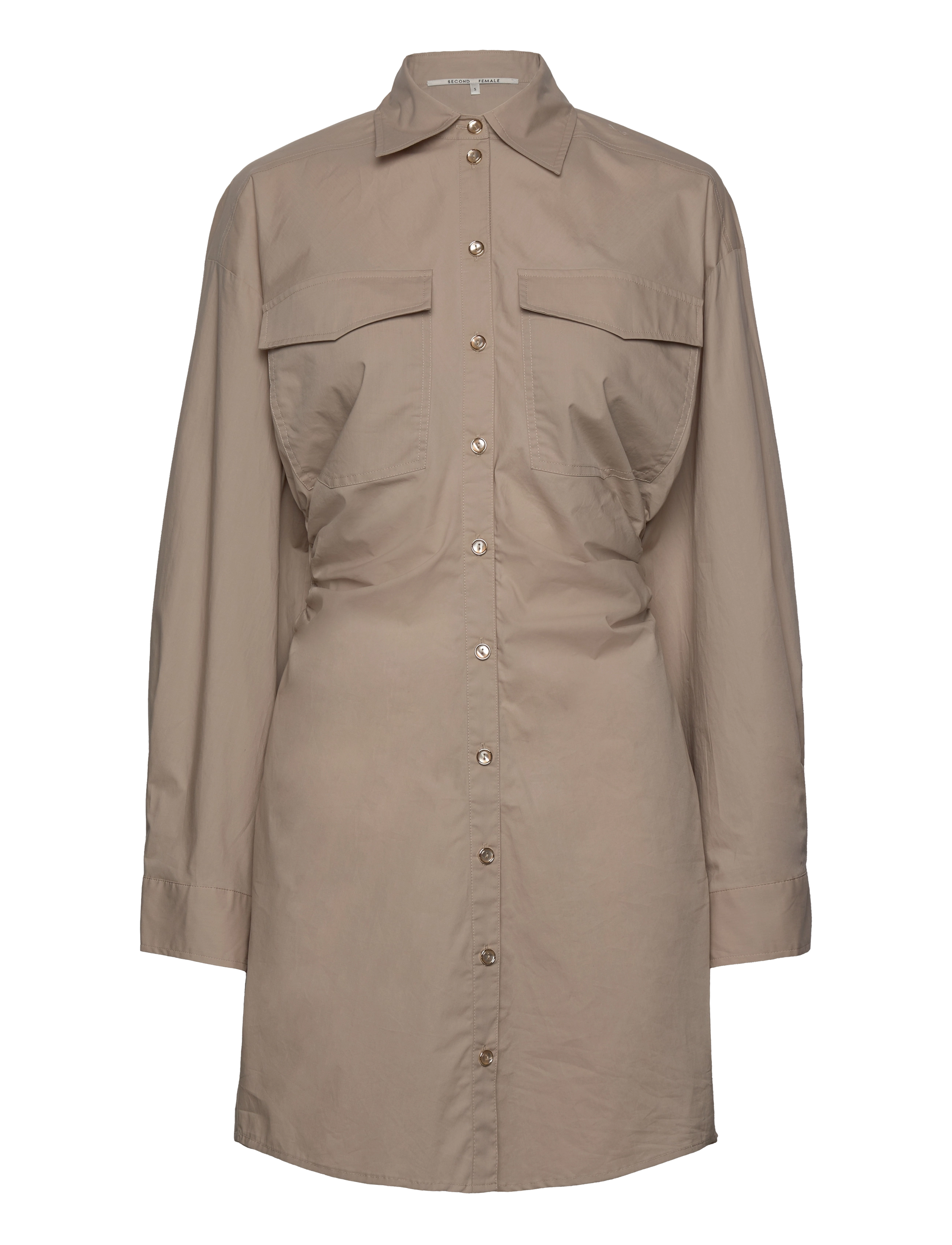 Second Female - Enara Dress - skjortklänningar - crockery - 1