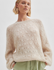 Second Female - Halla Knit O-Neck - pullover - crockery - 1