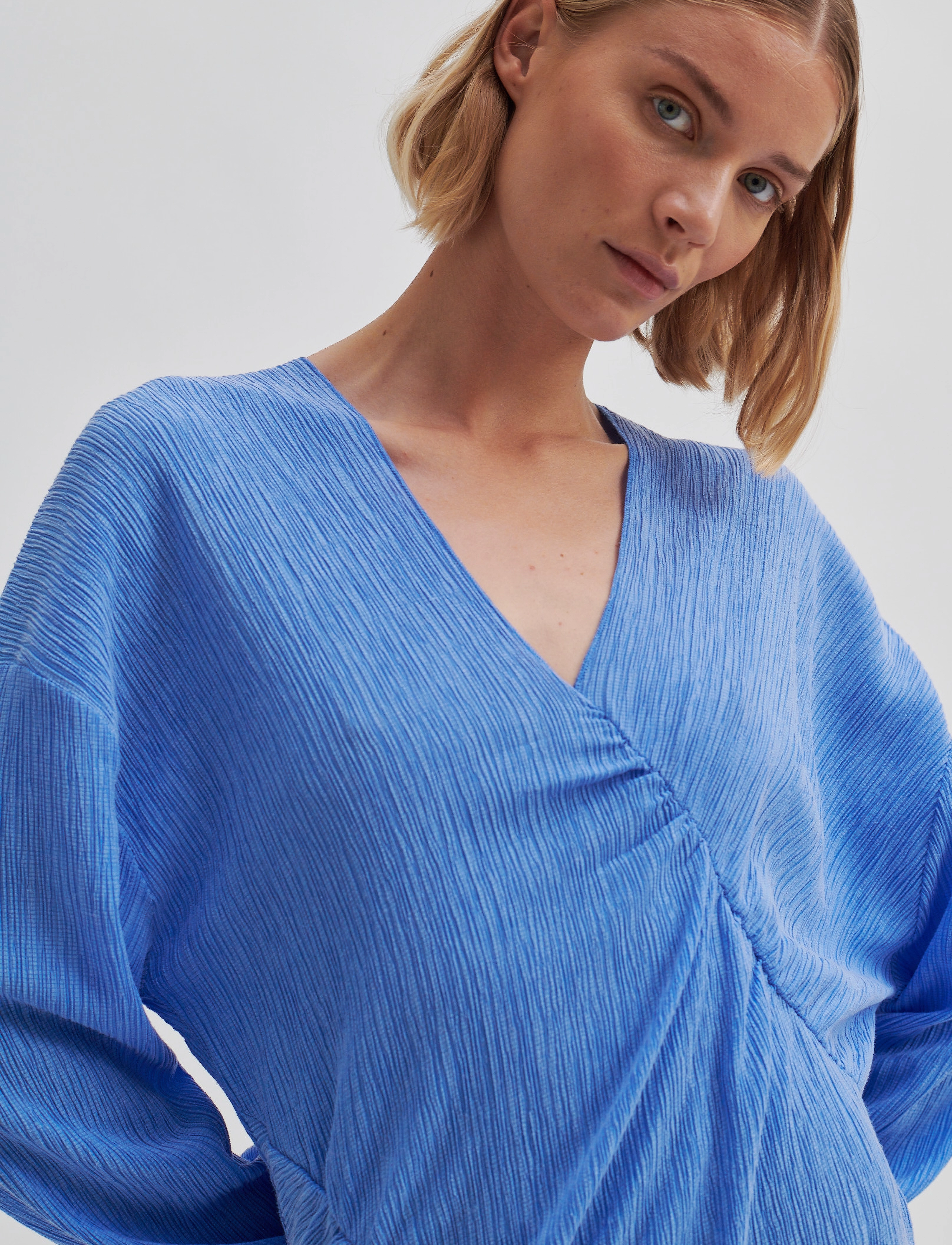Second Female - Belisa Dress - midi kjoler - cornflower blue - 4