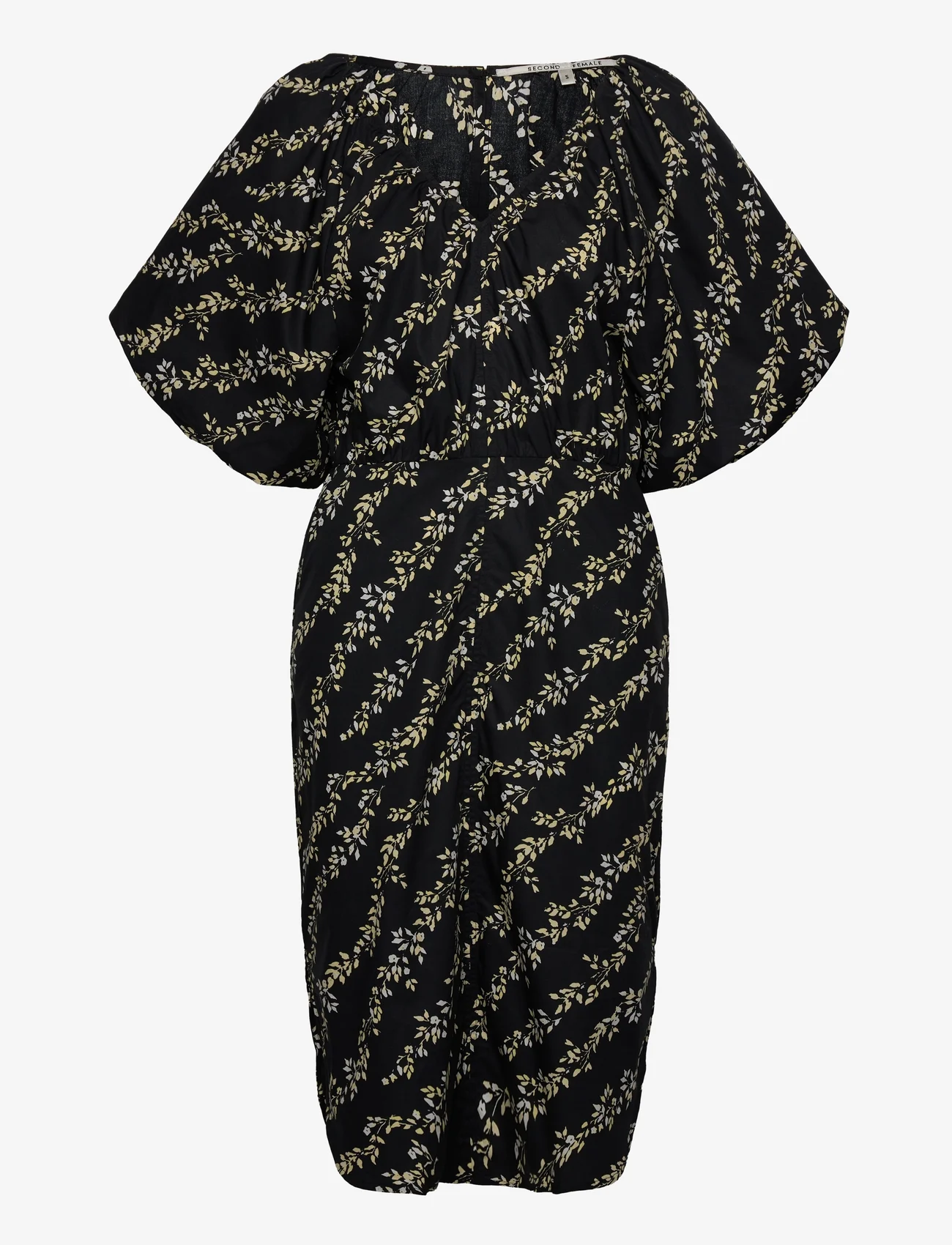 Second Female - Kalmia Dress - odzież imprezowa w cenach outletowych - black - 0