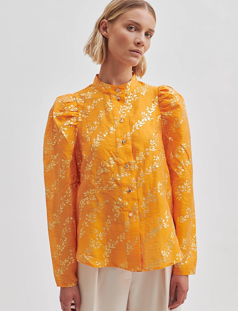 Second Female - Honesty Shirt - langärmlige hemden - apricot - 0